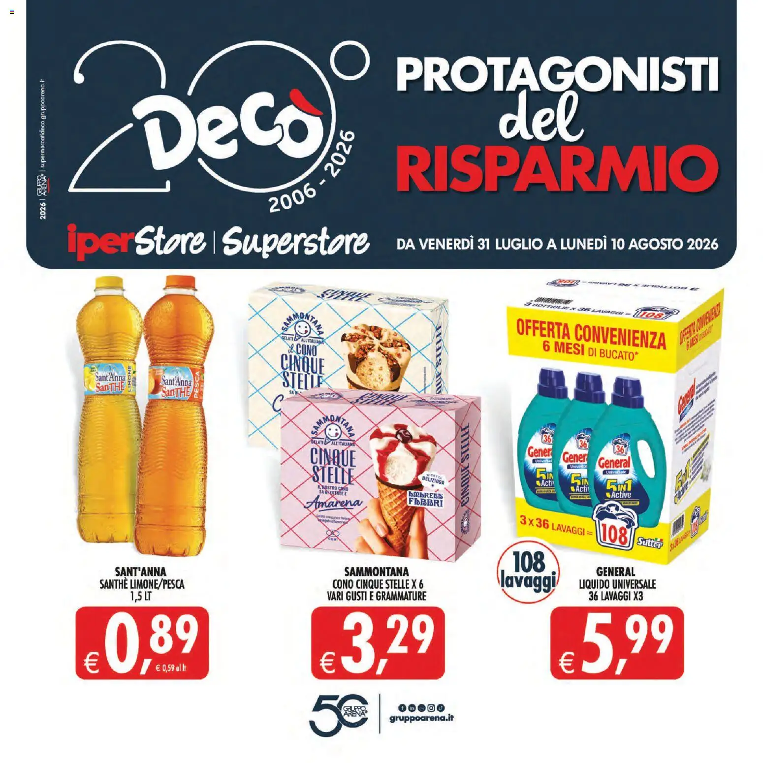 Volantino Decò del 31/07/2026 | Pagina: 1 | Prodotti: Amarena