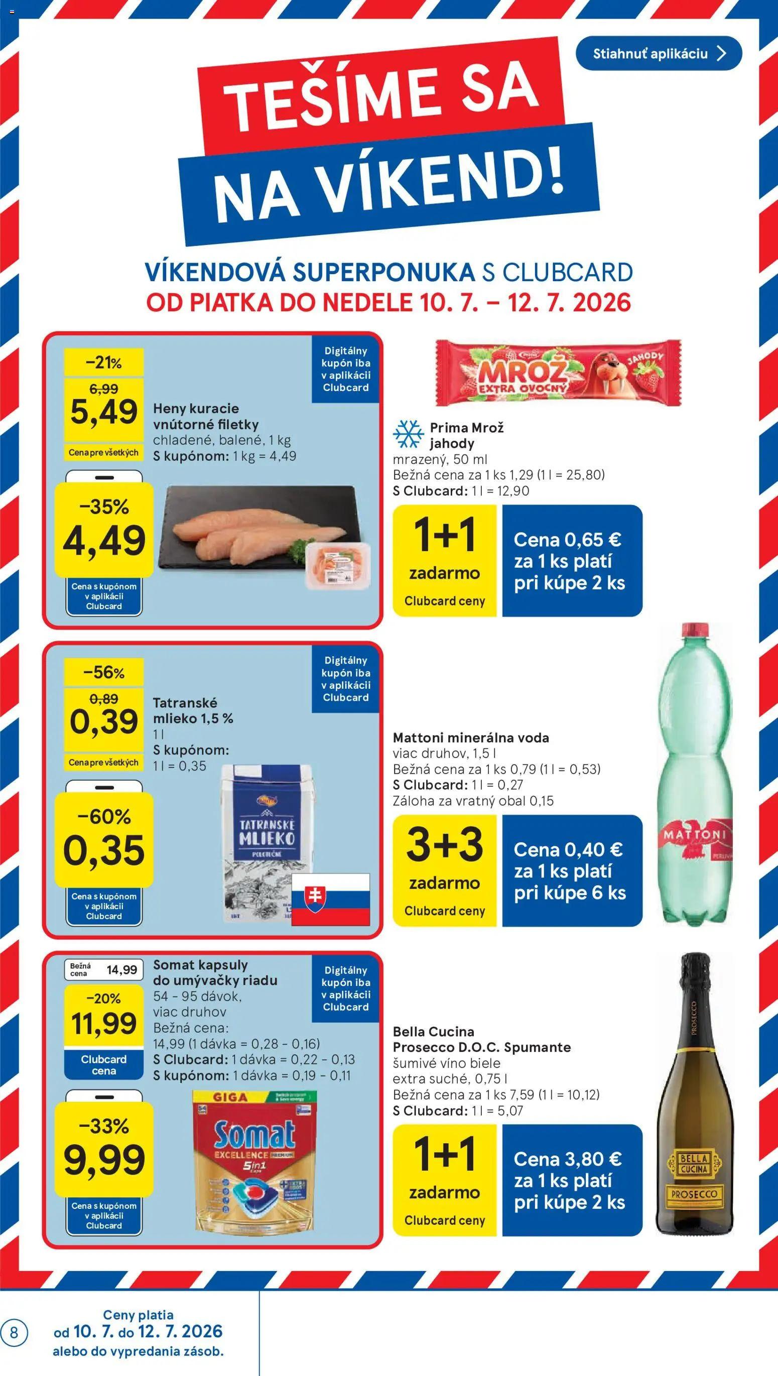 Nové Tesco akcie – leták je platný od 08.07.2026 | Strana: 8