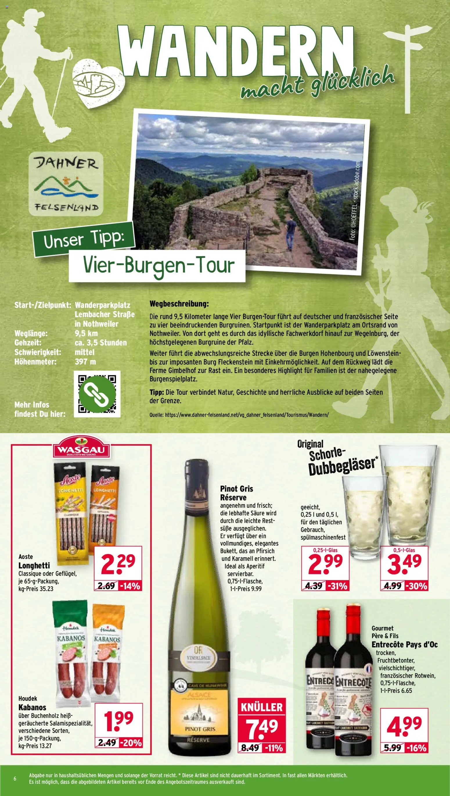 Wasgau Prospekt – gültig ab 31.08.2026 | Seite: 6 | Produkte: Entrecote, Pfirsich