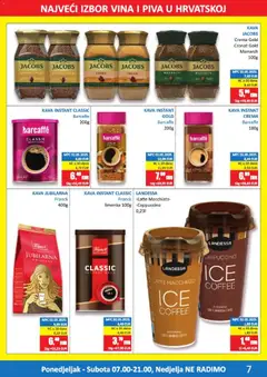 Vrutak Katalog - Pregled kataloga iz trgovine Vrutak, vrijedi od 11.05.2026 | Stranica: 7 | Proizvodi: Kava instant, Kava, Barcaffe, Jacobs