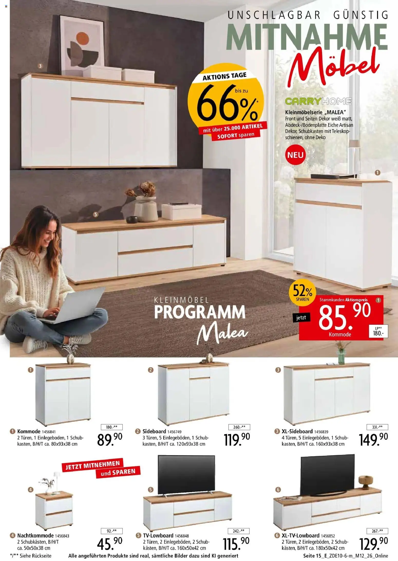 Zurbrüggen Z2 Mitnahme Möbel (ab 10.10.2026) zum Blättern | Seite: 33 | Produkte: Sideboard, Kommode, Bilder