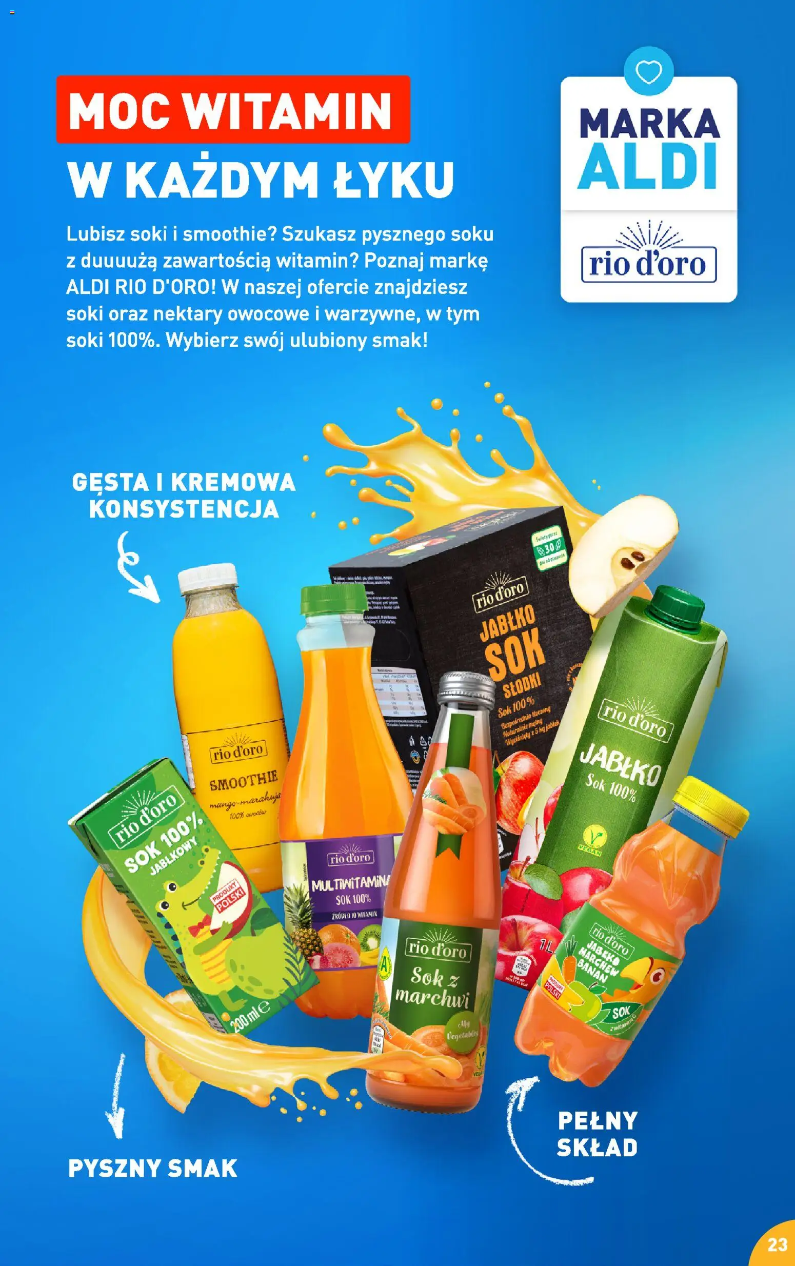 Aldi Polsko leták - Przepisy na pyszne śniadanie od 23.02.2026 | Strana: 23 | Produkty: Vegan, Banán, Smoothie, Marakuja