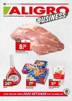 Aligro aktionen Business Chavannes, Matran, Genf, Sitten ab 22.06.2026 gültig