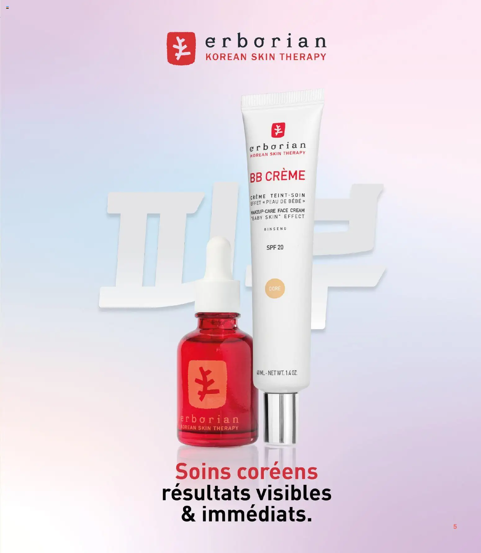 {H1} | Page: 5 | Produits: BB crème, Crème