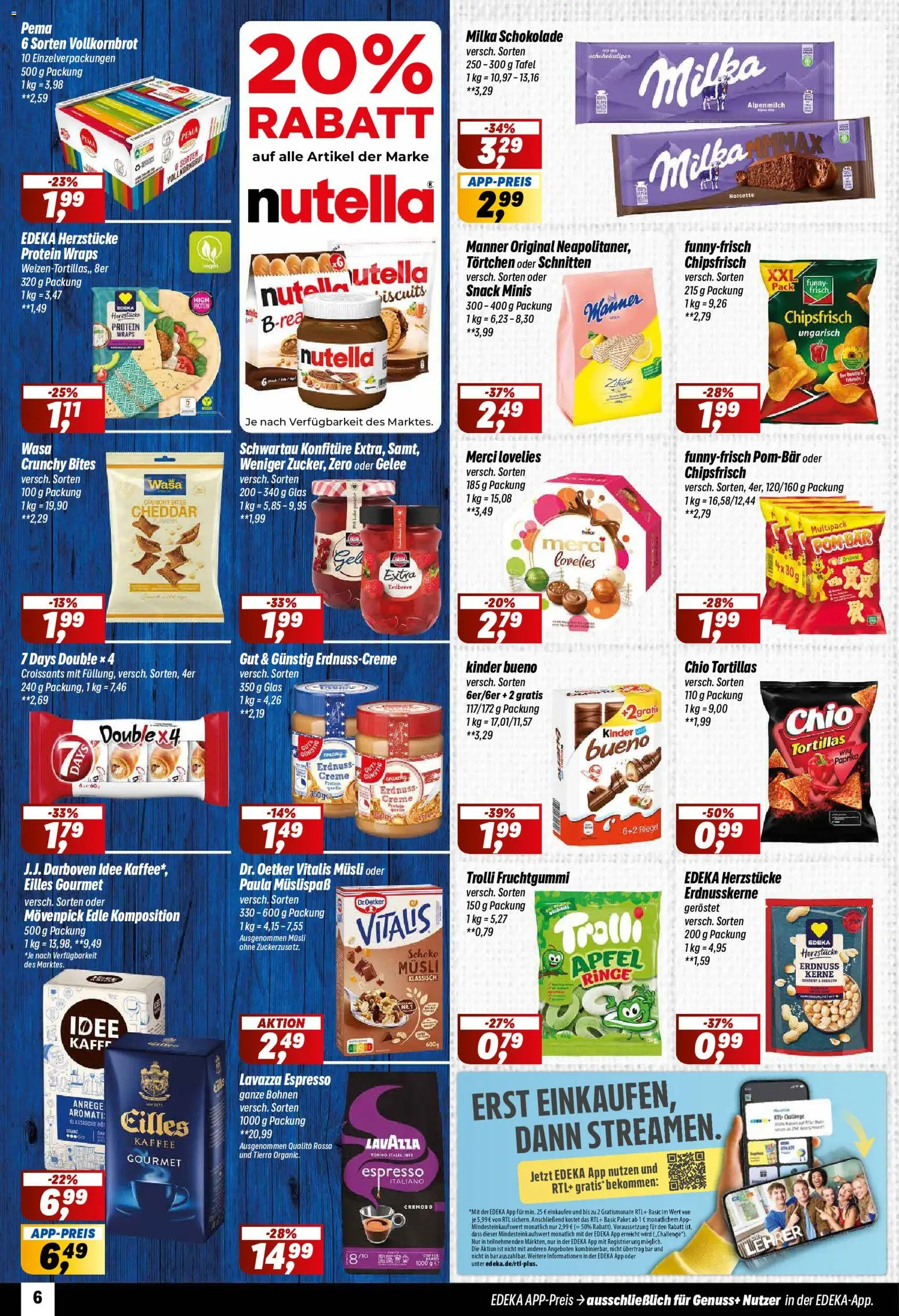 Simmel Prospekt – gültig ab 15.06.2026 | Seite: 6 | Produkte: Merci, Idee kaffee, Kaffee, Chio tortillas