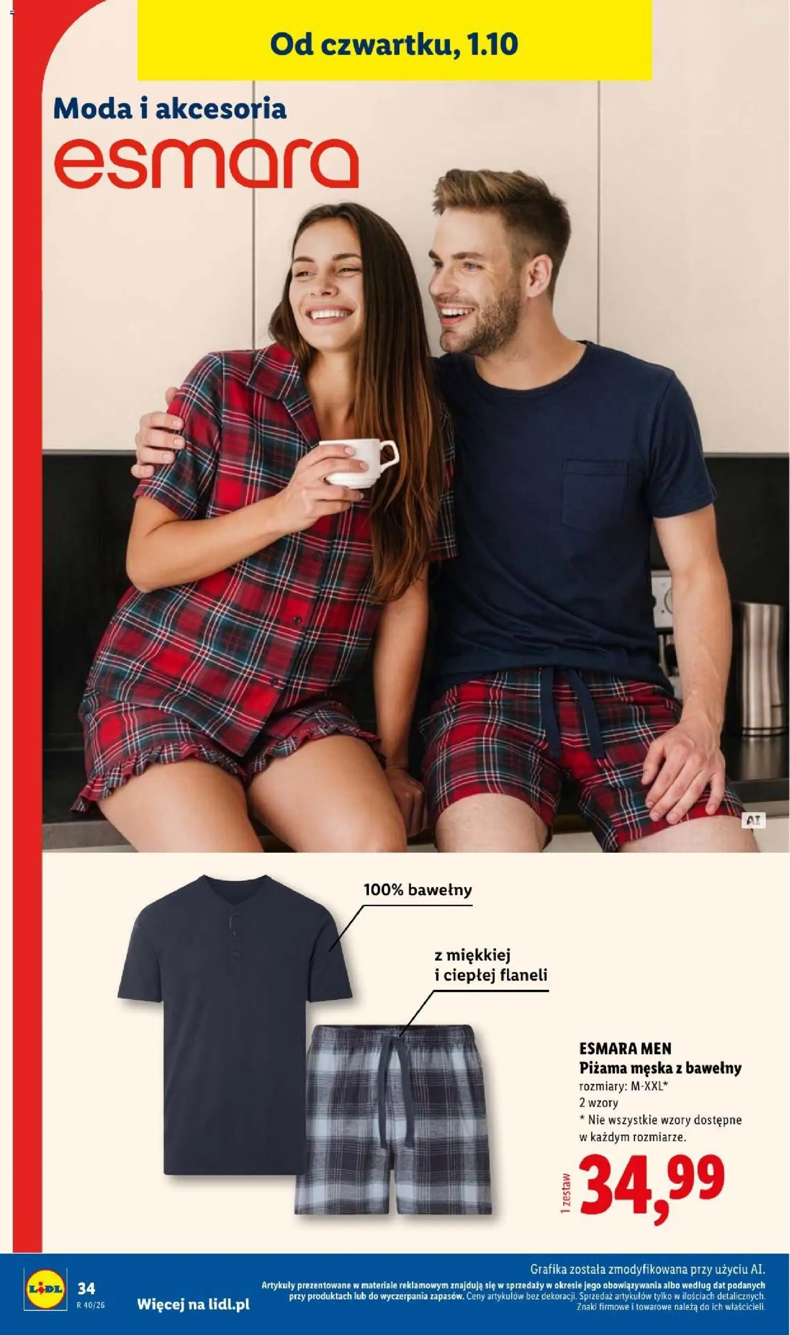 Lidl Katalog od 28.09.2026 | Strona: 42 | Produkty: Piżama, Piżama męska