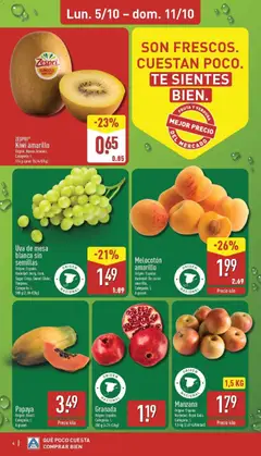 Vista previa Melocotón, amarillo, Origen: España., Variedad: De carne, amarilla., Categoría: I., A granel válido desde el 05/10/2026 | Página: 4