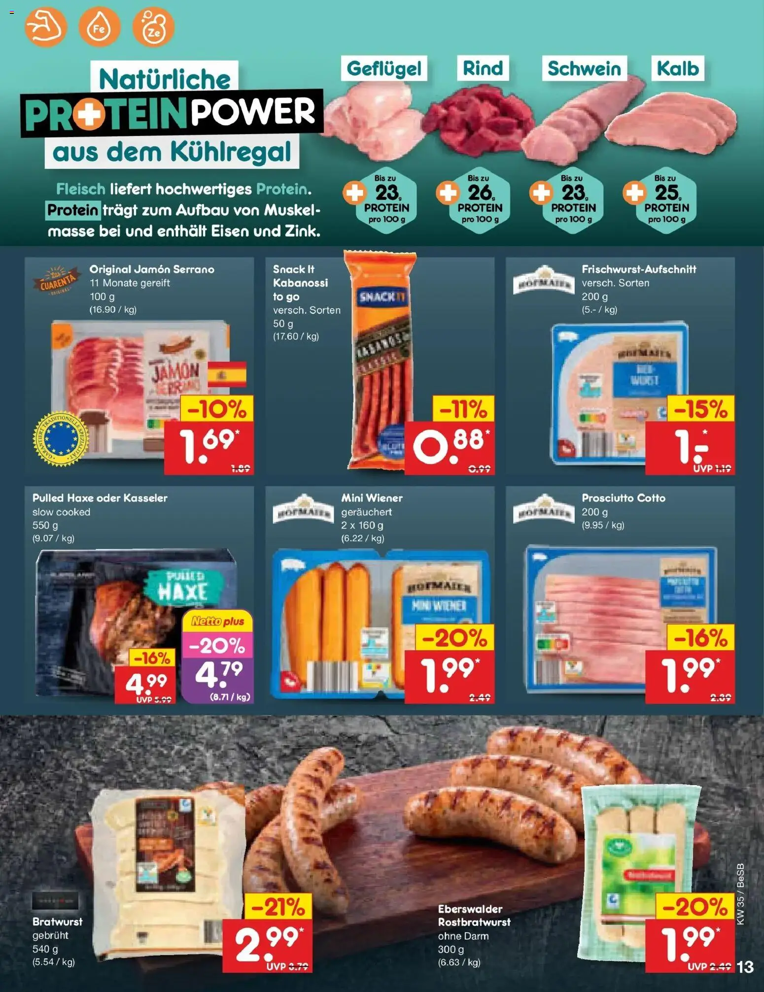 Netto Marken-Discount Prospekt Berlin-Prenzlauer Berg – gültig ab 24.08.2026 | Seite: 19 | Produkte: Bratwurst, Fleisch