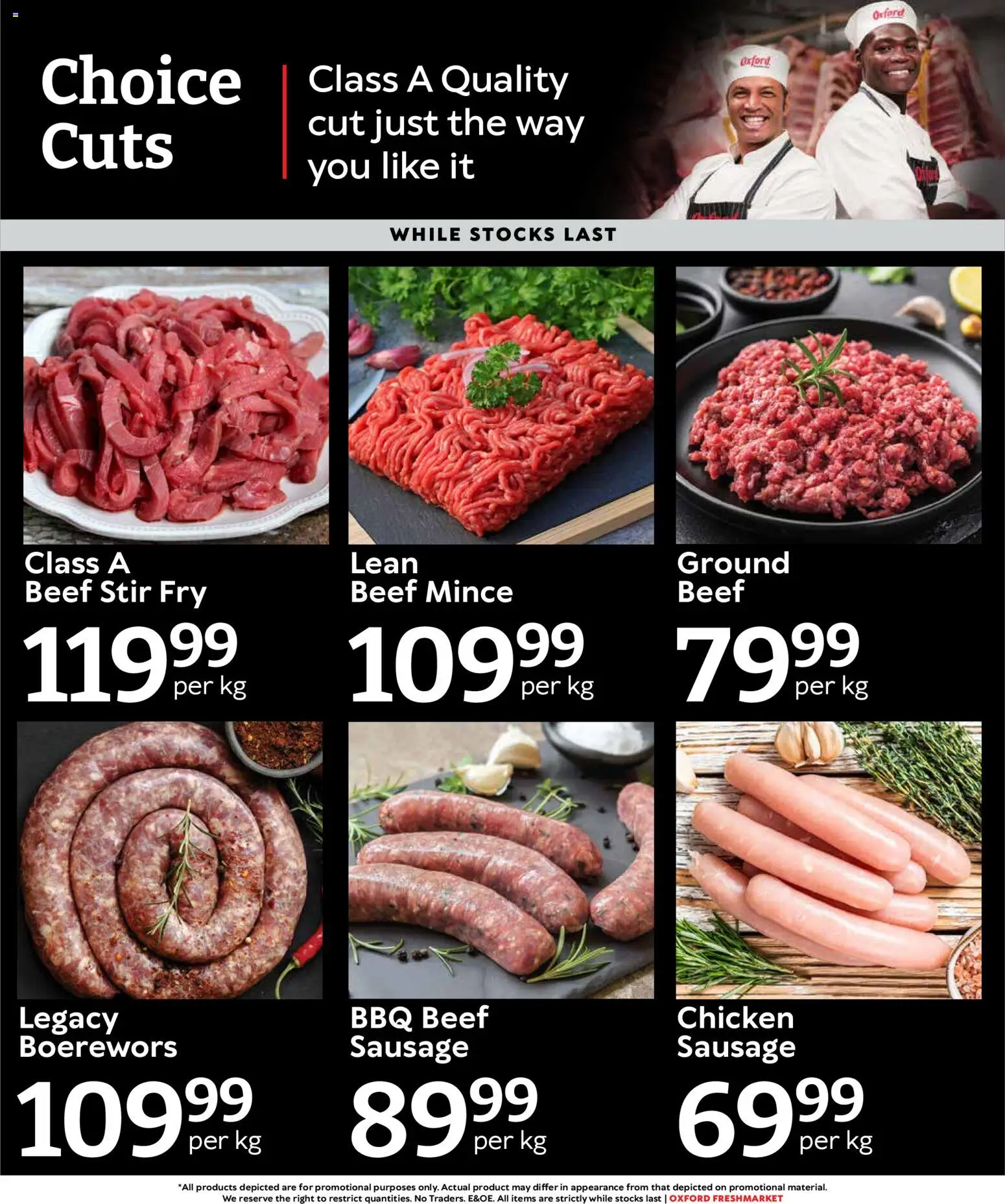 New Oxford Freshmarket catalogue – valid from 17.06.2026 | Page: 4 | Products: Boerewors, Chicken, Beef, Sausage