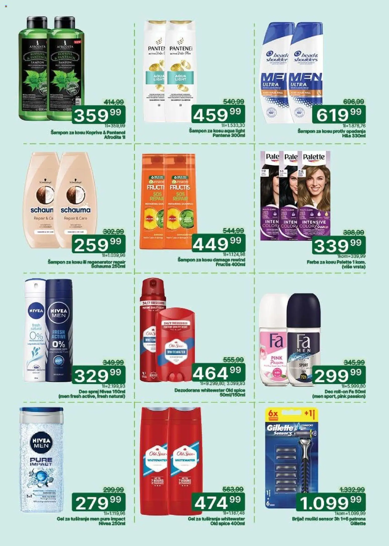 Univerexport katalog - važi od 27.04.2026 | Strana: 27 | Proizvode: Pantene, Šampon, Farba za kosu, Dezodorans