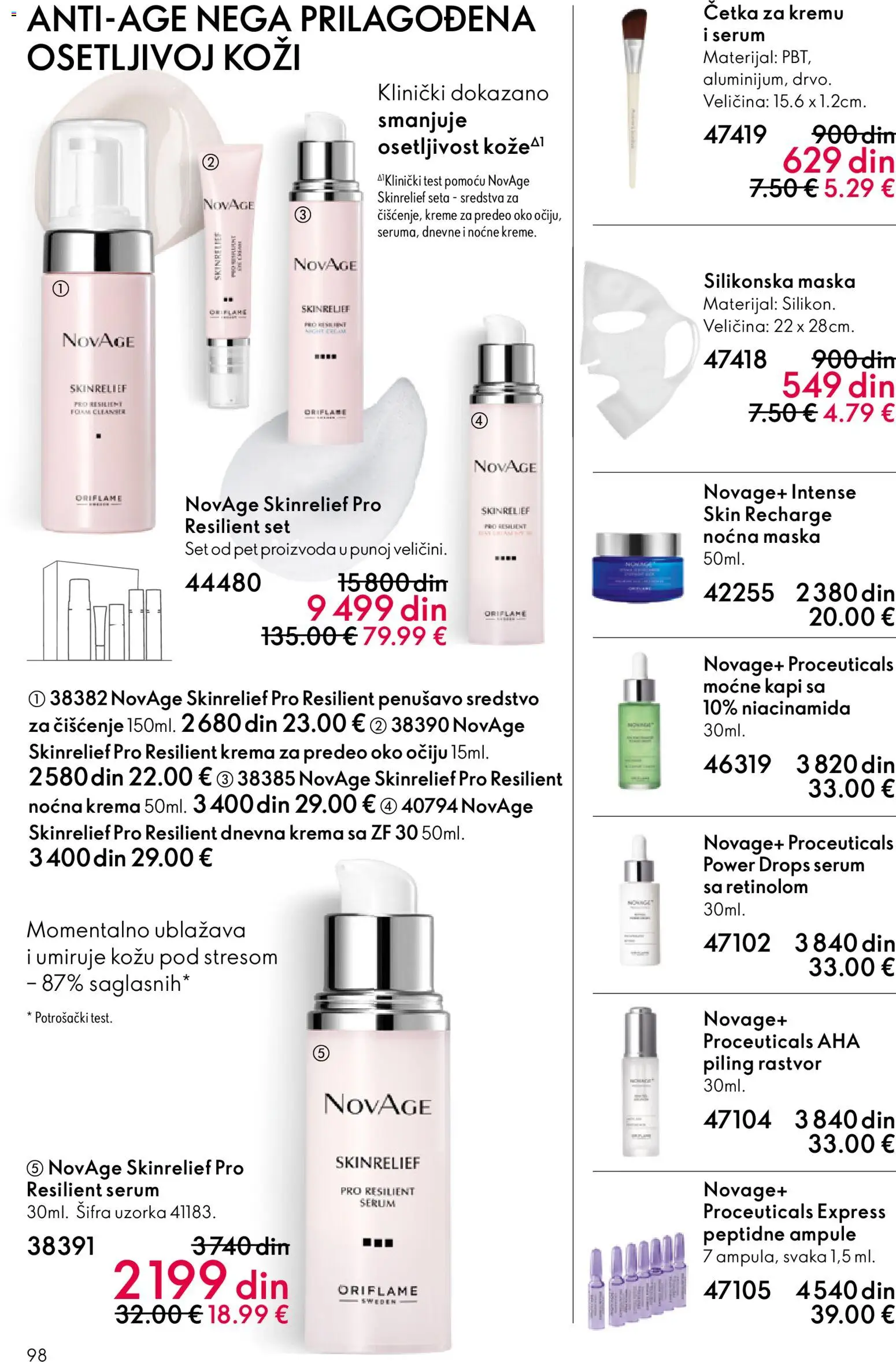 Oriflame katalog - važi od 03.06.2026 | Strana: 98 | Proizvode: Četka, Krema, Maska, Piling