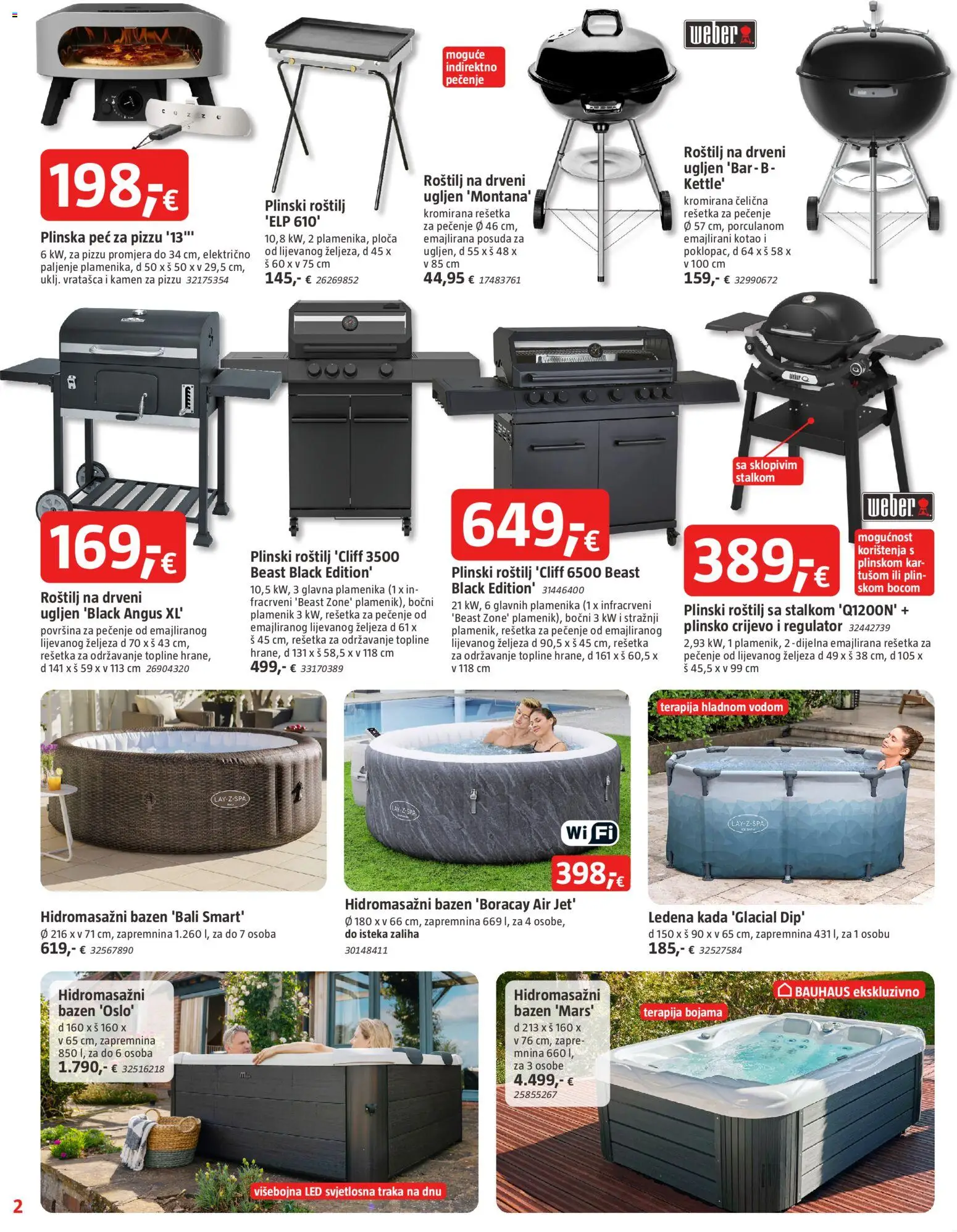 Bauhaus katalog | vrijedi od 17.06.2026 | Stranica: 2 | Proizvodi: Roštilj, Bazen
