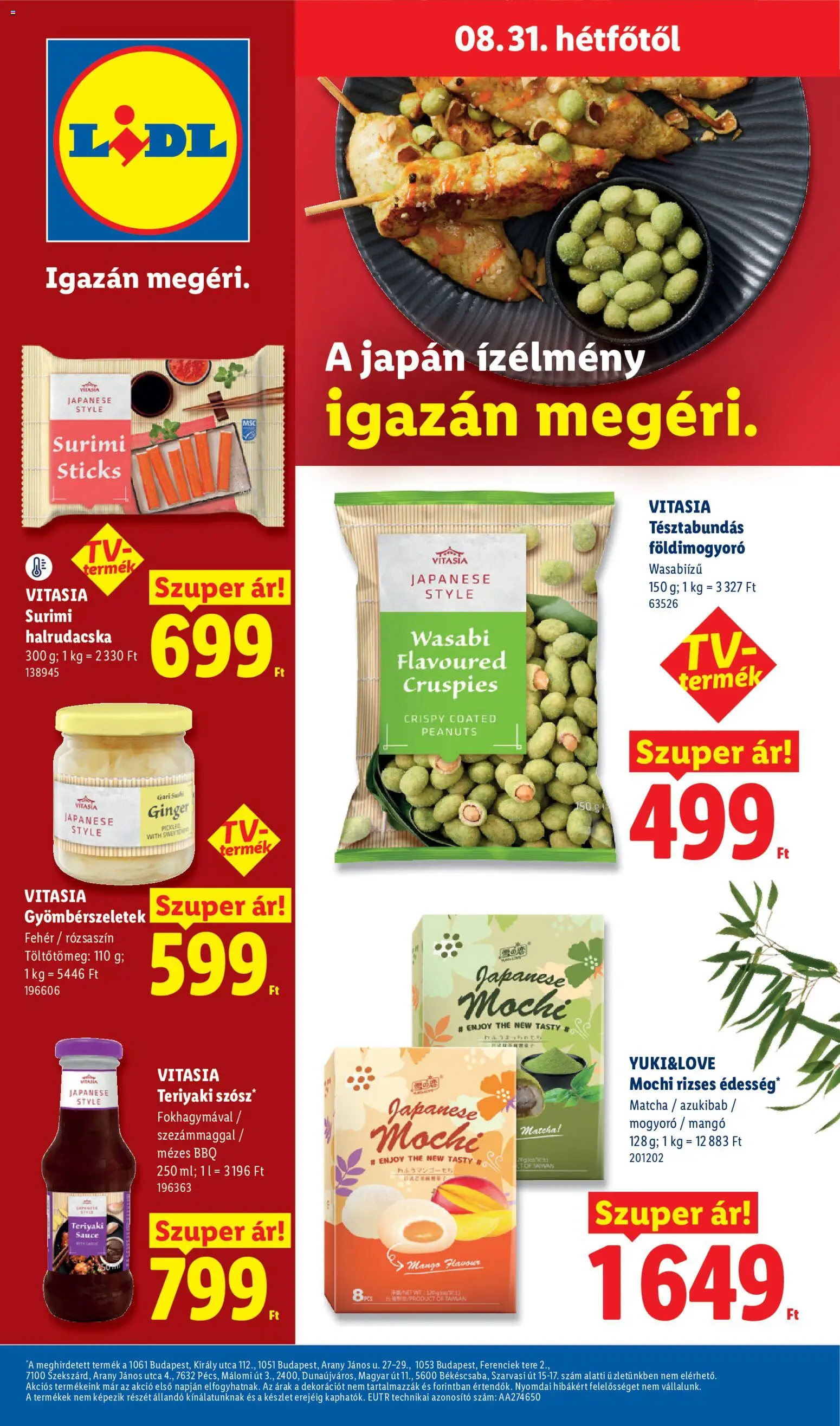 Lidl akciós ujság - amely érvényes a következő dátumtól: 2026.08.27. | Oldal: 74