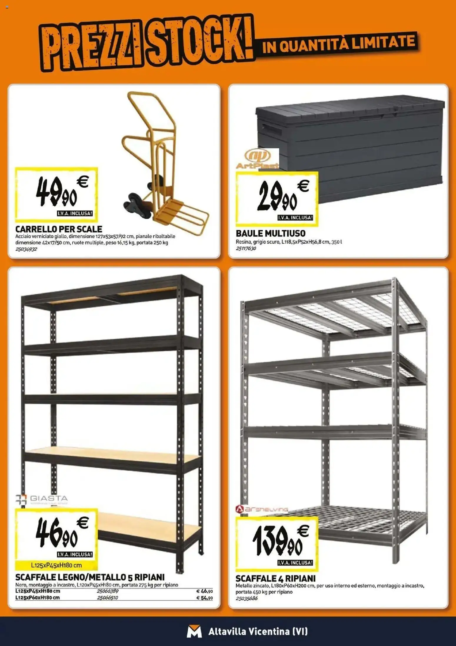 Volantino TECNOMAT del 23.04.2026 | Pagina: 15 | Prodotti: Ripiano, Carrello, Scaffale, Baule