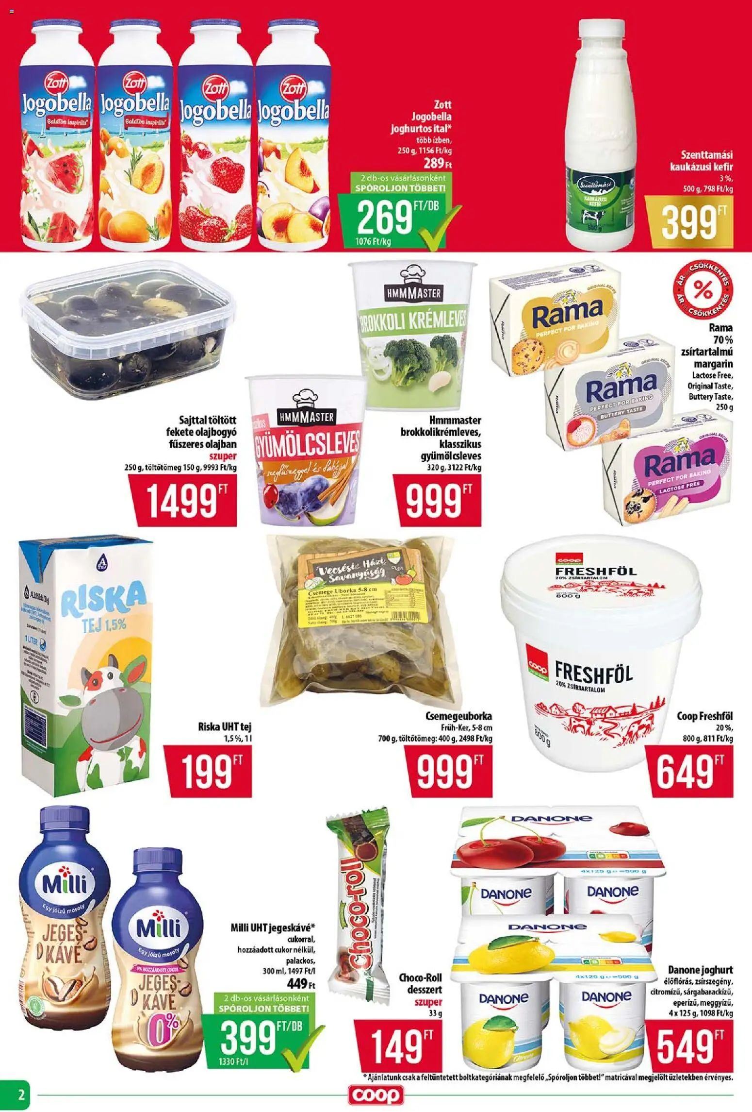 COOP Szolnok akciós ujság - amely érvényes a következő dátumtól: 14.05.2026 | Oldal: 2 | Termékek: Margarin, Rama, Kávé, Uborka