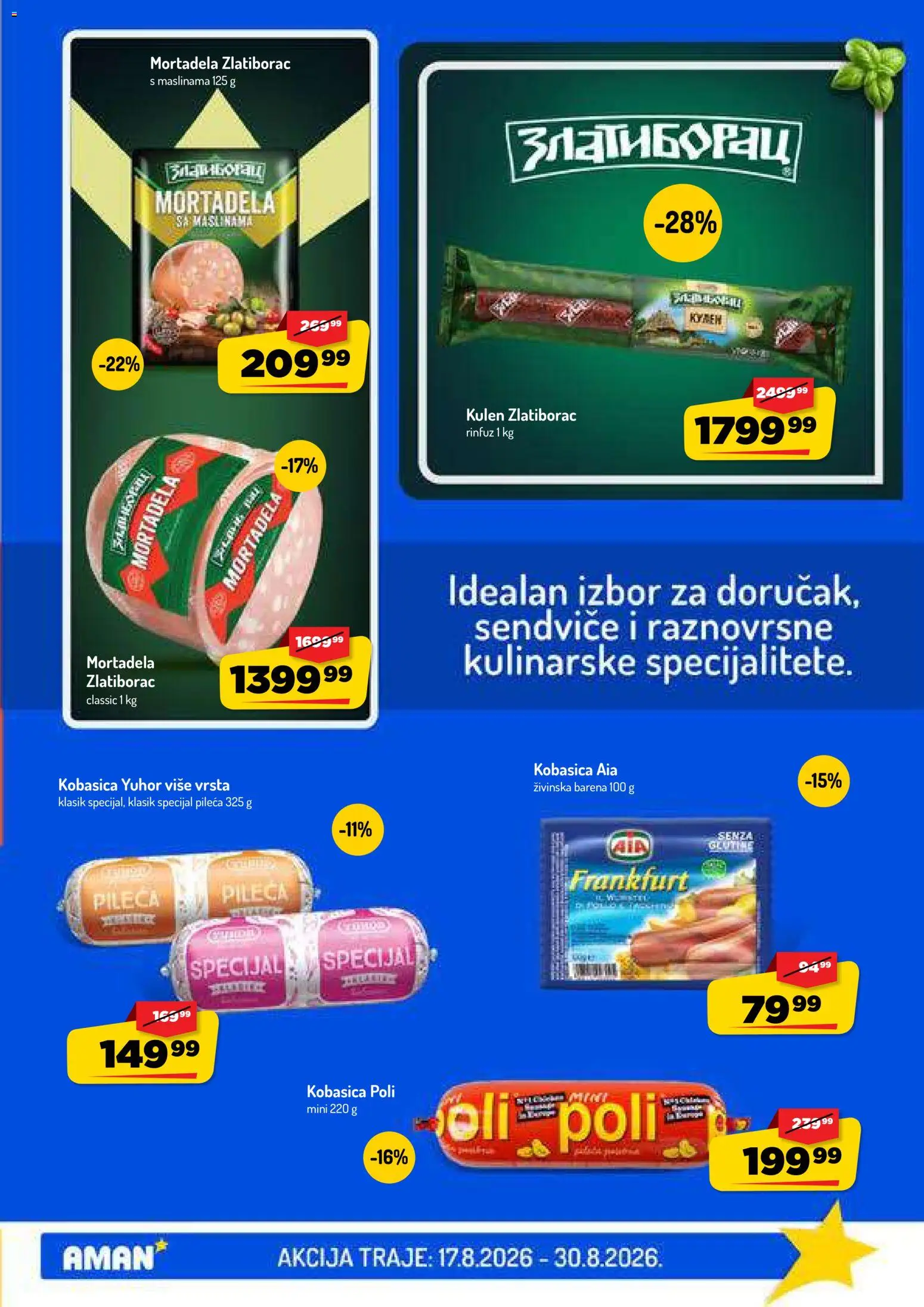Aman katalog - važi od 17.08.2026 | Strana: 5 | Proizvode: Kulen, Mortadela, Kobasica