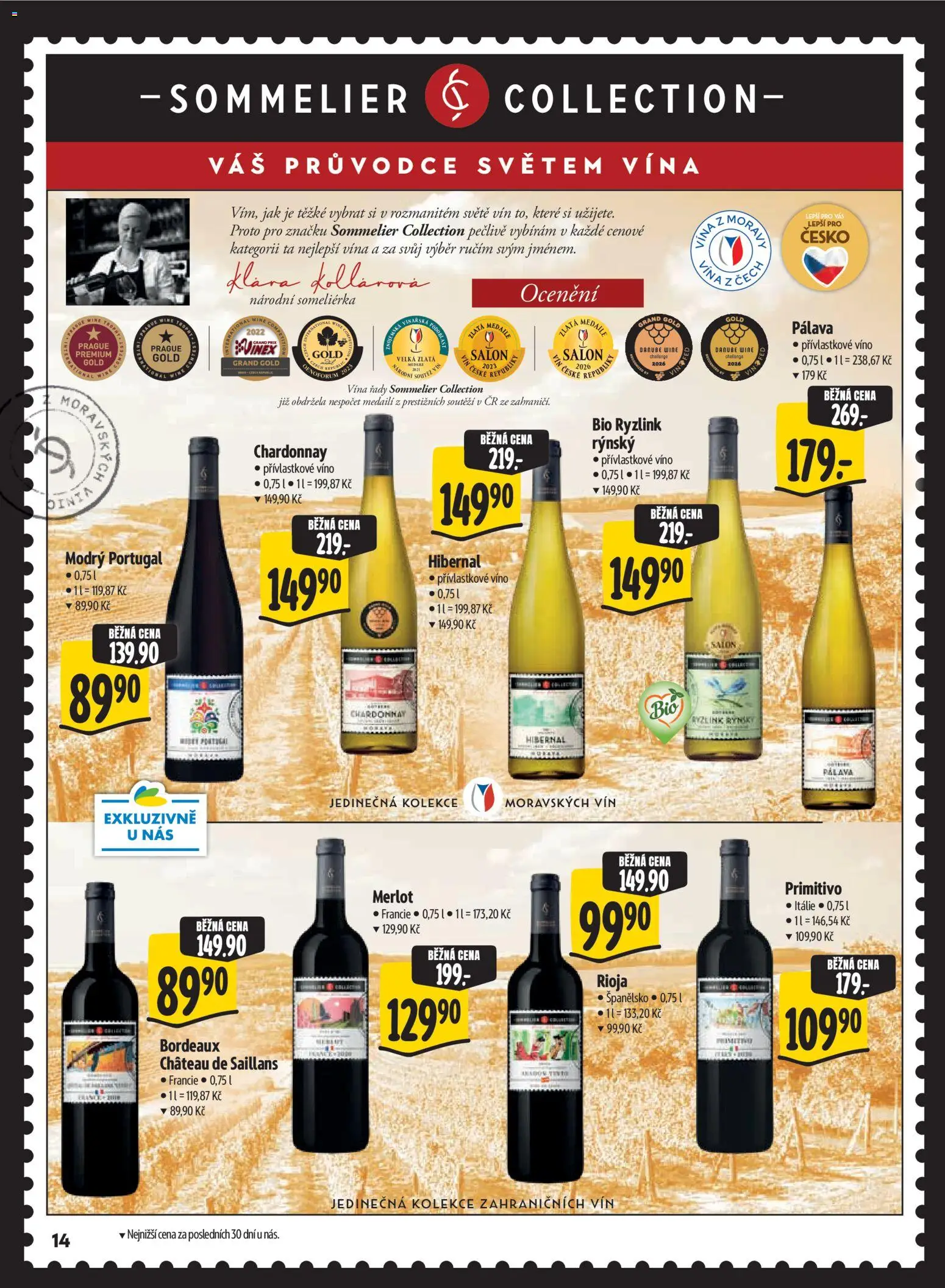 Albert leták - Hypermarket Kouzlo Vánoc od 29.10.2026 | Strana: 14 | Produkty: Víno, Merlot, Primitivo