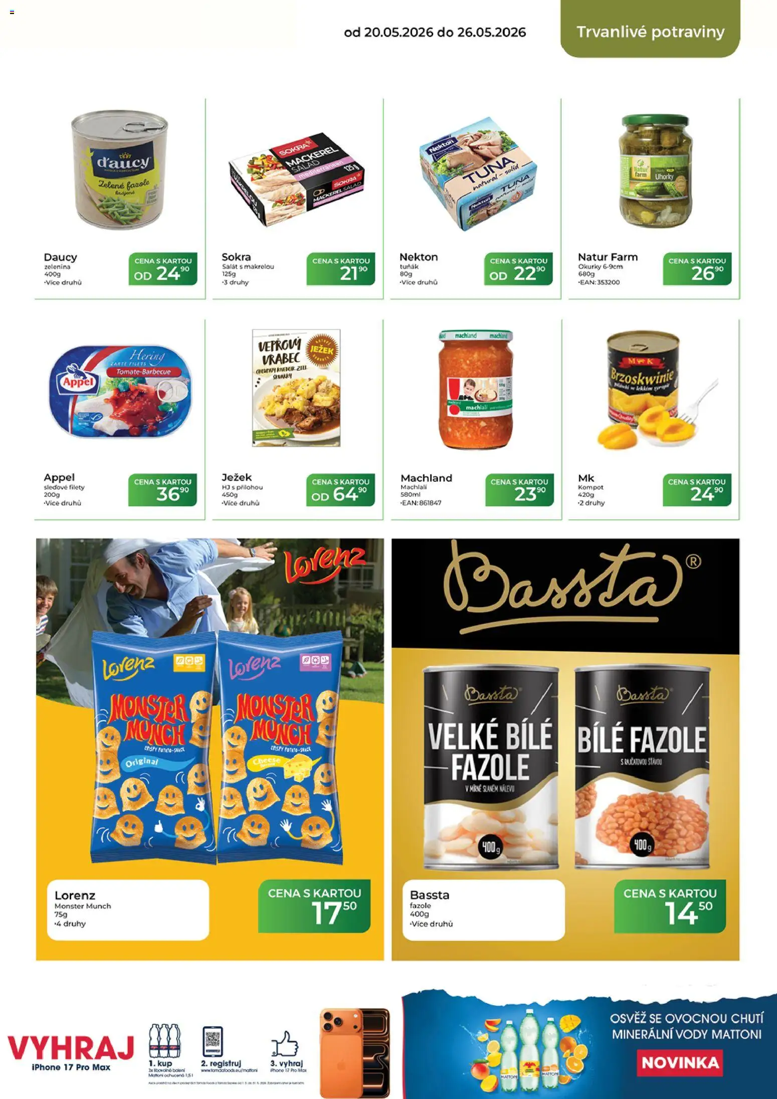 Tamda Foods leták od 20.05.2026 | Strana: 43 | Produkty: Tuňák, Monster, Okurky, Zelenina