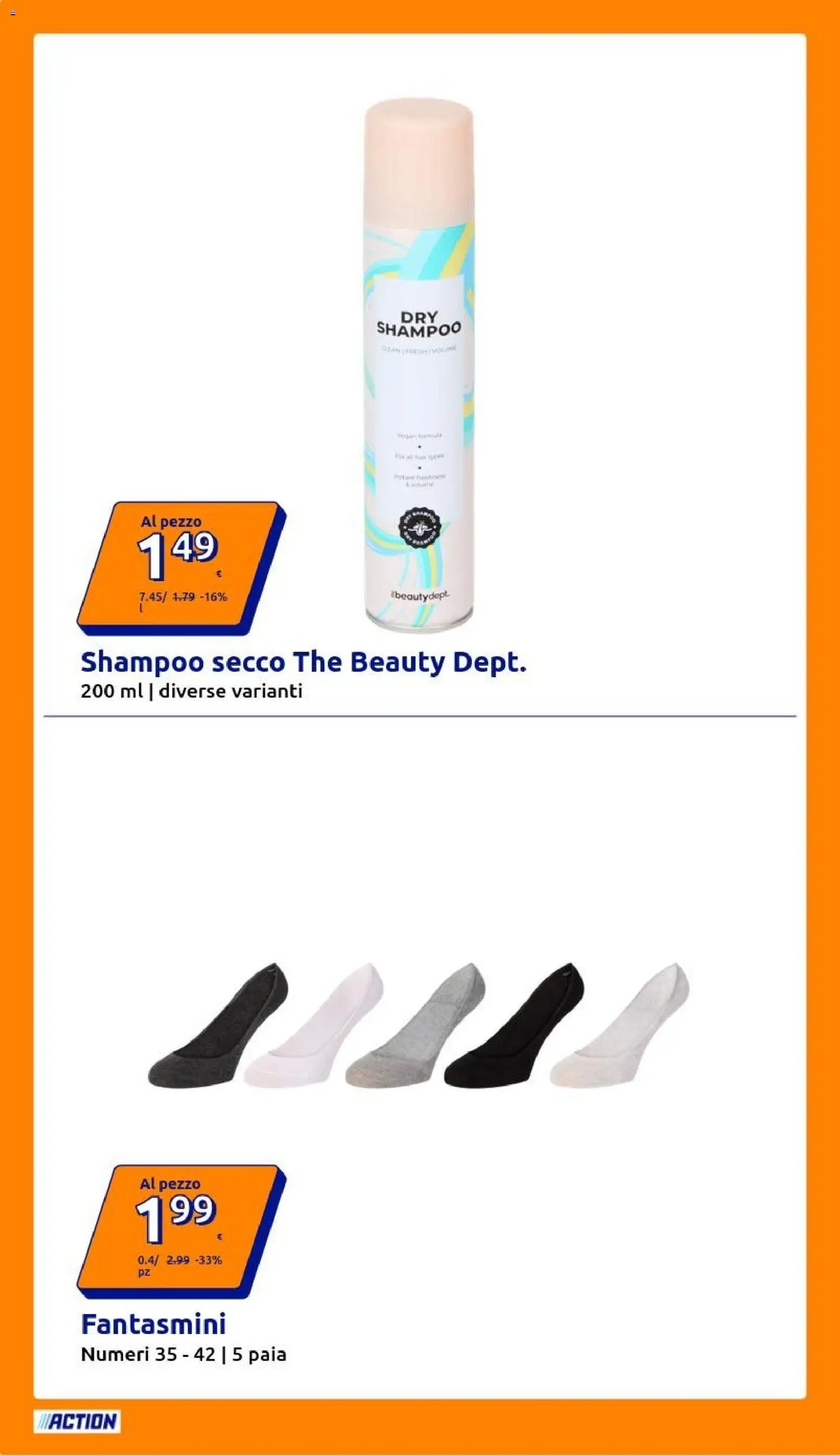 Volantino Action del 24/06/2026 | Pagina: 16 | Prodotti: Shampoo, Fantasmini, The
