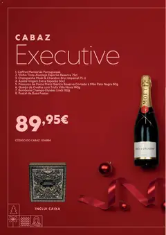 Pré-visualização Recheio Catálogo Cabazes Natal válido de 22/09/2026 | Página: 16 | Produtos: Champanhe, Caixa, Vinho, Azeite virgem extra