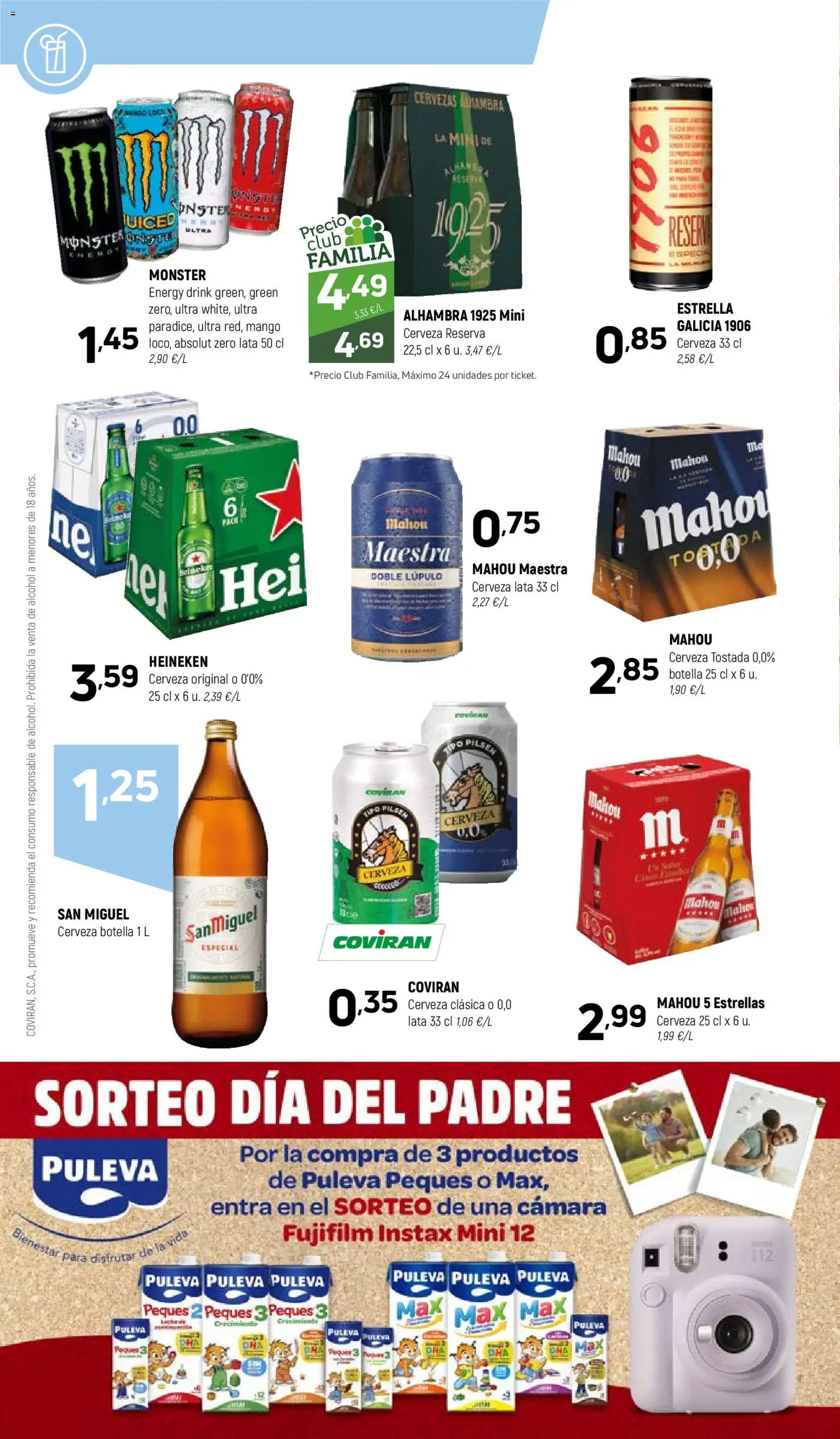 Coviran ofertas │ válido desde el 10.03.2026 | Página: 12 | Productos: Cerveza, Cámara, Ρούτερ, Σπανάκι