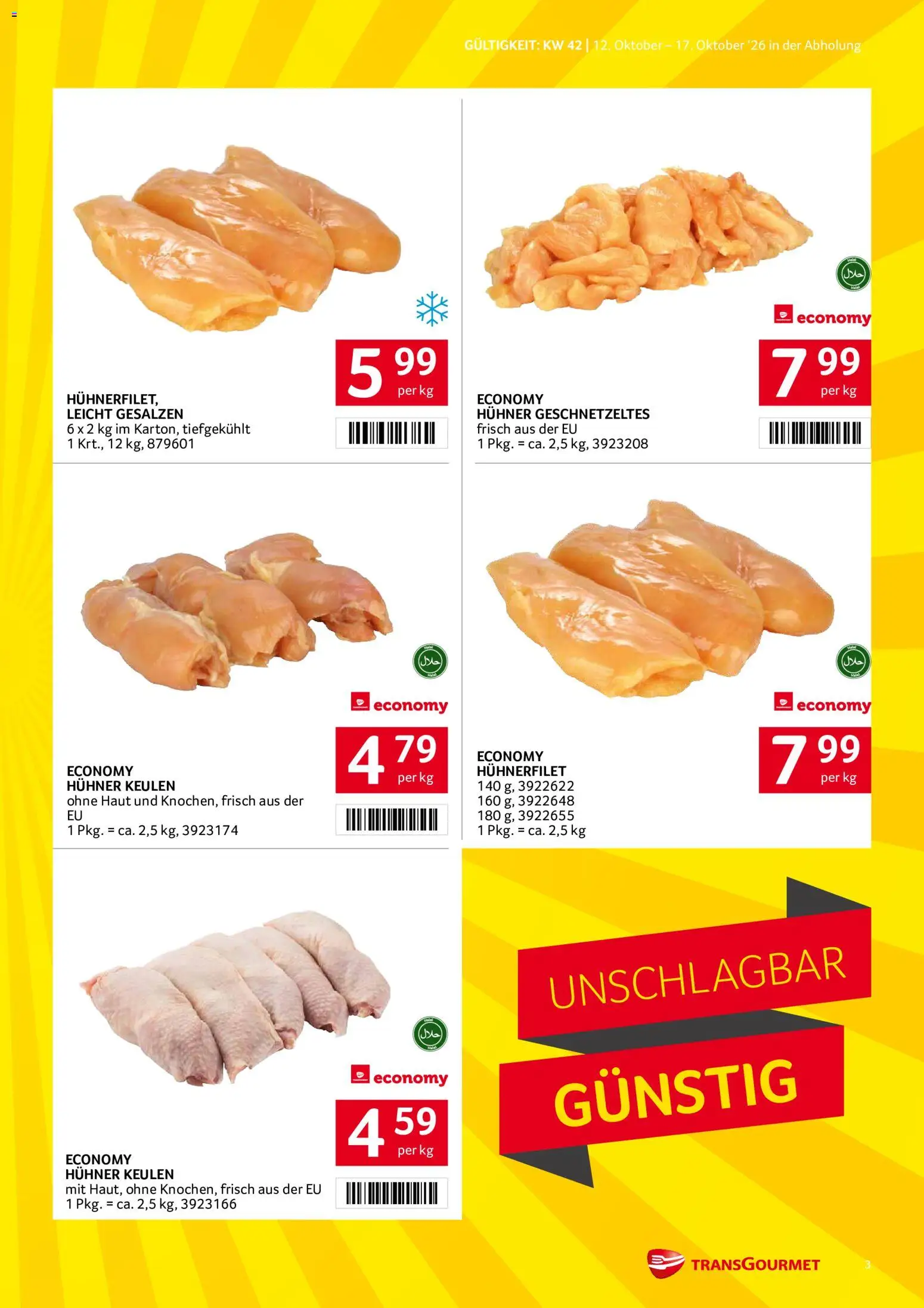 Transgourmet Broschüre gültig ab 11.10.2026 | Seite: 3