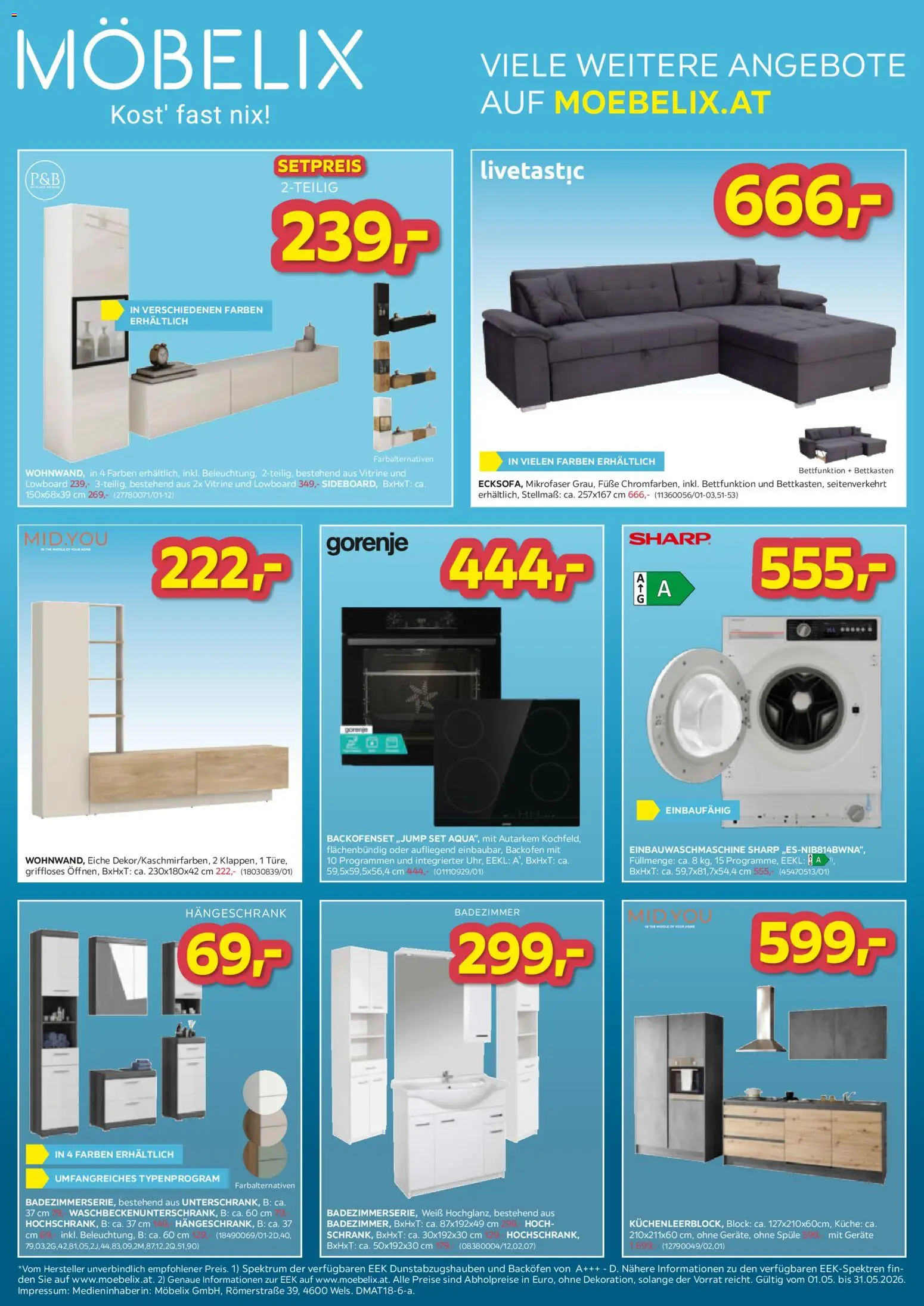 Möbelix - Die Besten Online Deals gültig ab 01.05.2026 | Seite: 5