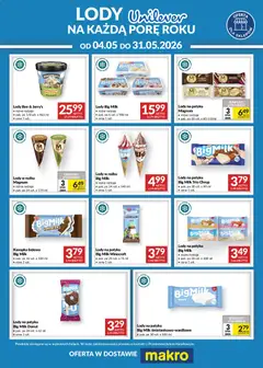 Pogląd oferty "Makro gazetka - Lody Unilever" - ważna od 04.05.2026