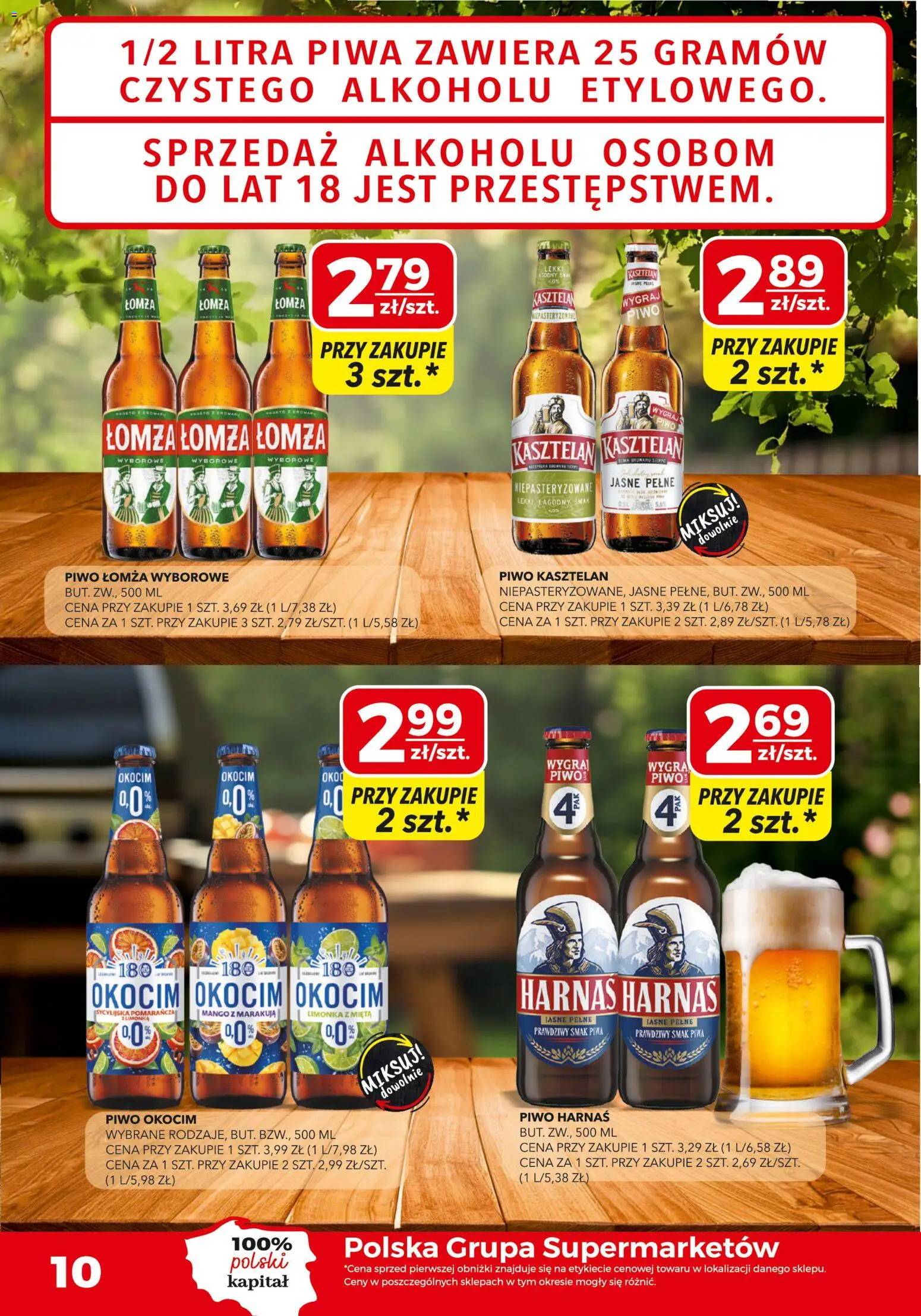 Top Market gazetka od 21.05.2026 | Strona: 10 | Produkty: Mango, Mięta, Harnaś, Piwo