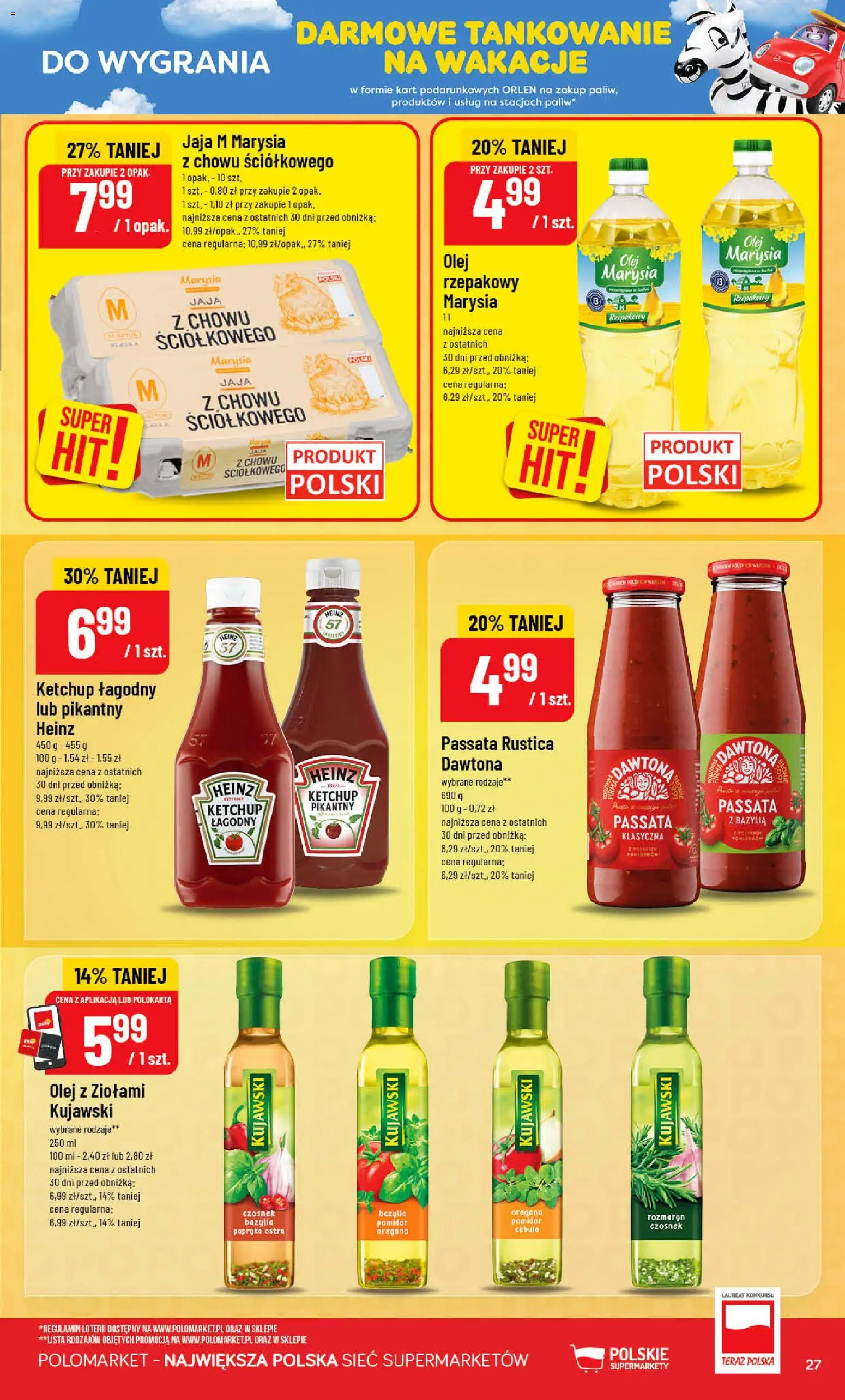 POLOmarket gazetka od 01.07.2026 | Strona: 27 | Produkty: Oregano, Ketchup, Bazylia, Jaja