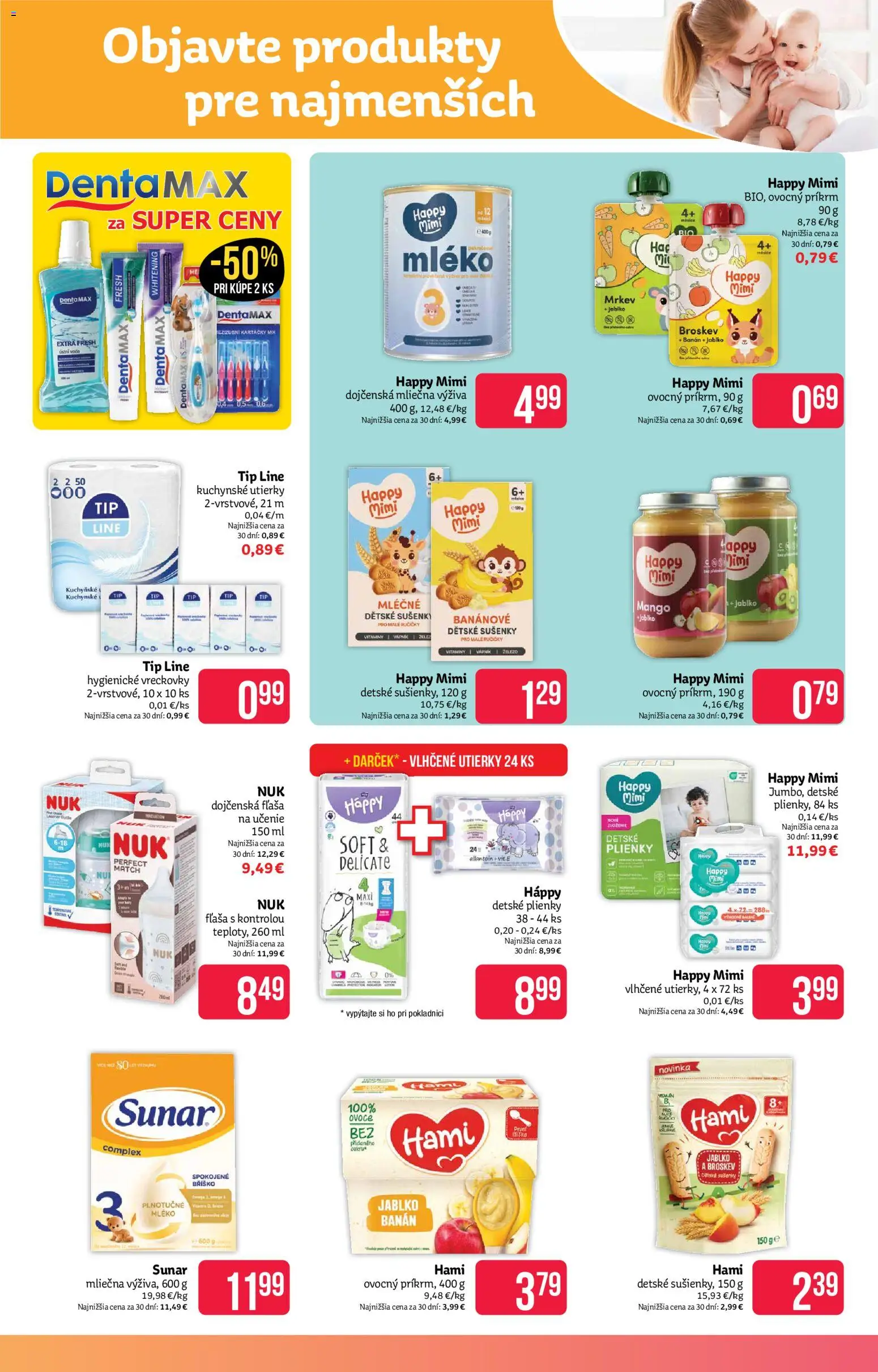 Nové Teta drogerie akcie – leták je platný od 06.07.2026 | Strana: 11 | Produkty: Sunar, Mango, Med, Plienky