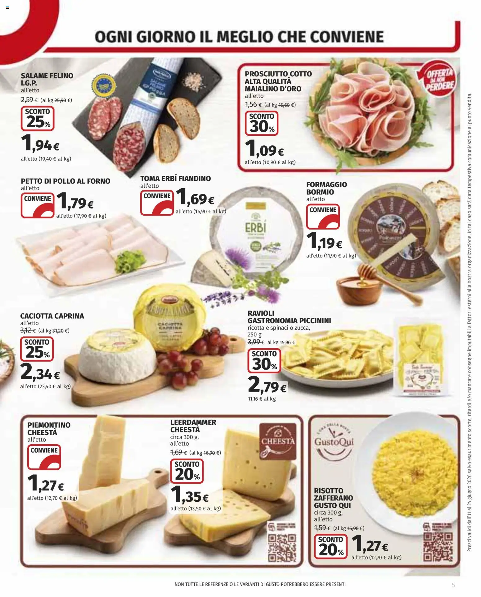 Volantino COOP del 11.06.2026 | Pagina: 5 | Prodotti: Petto di Pollo, Pollo, Prosciutto, Forno