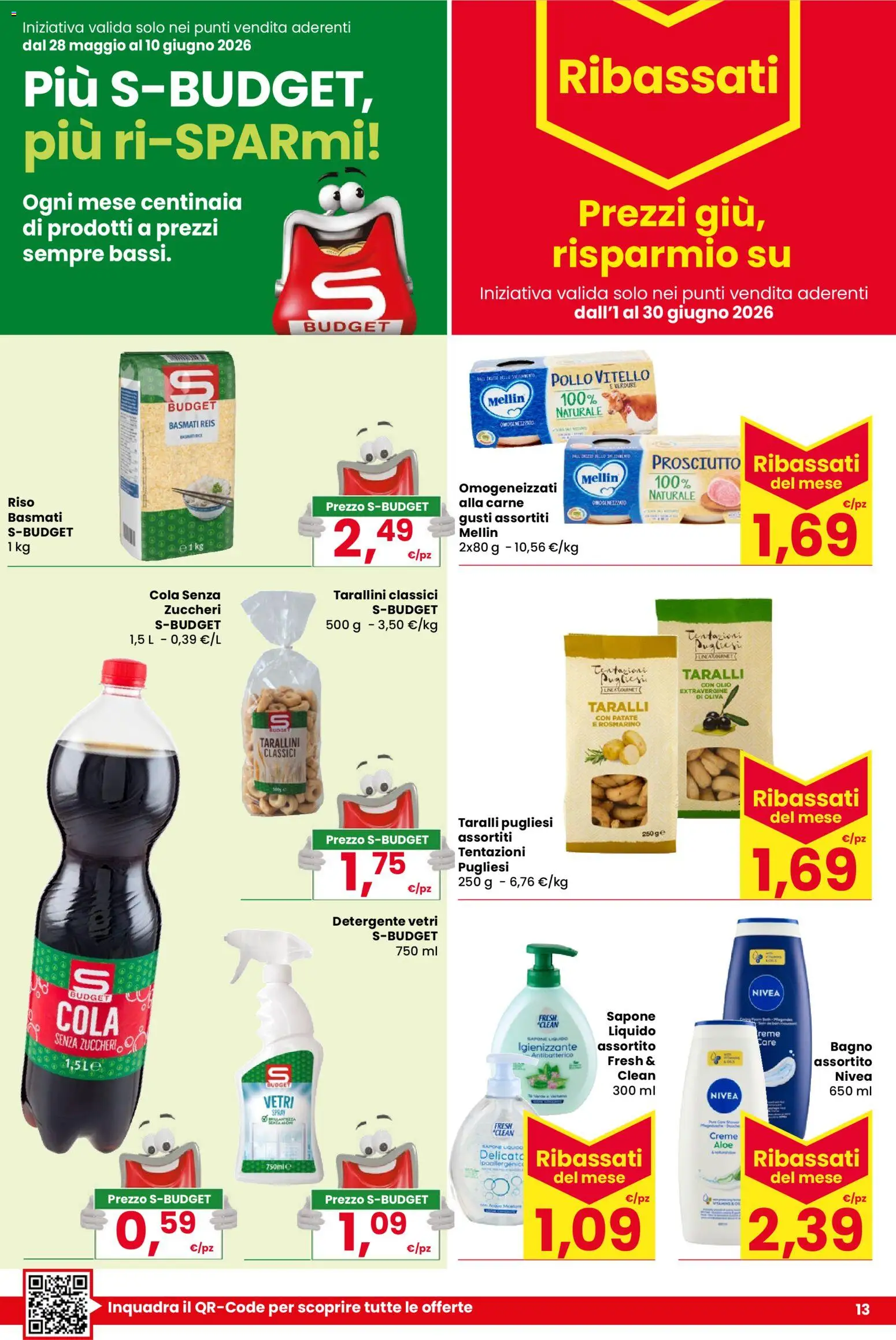 Volantino Despar del 28.05.2026 | Pagina: 13 | Prodotti: Rosmarino, Patate, Olio, Taralli