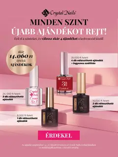 Crystal Nails szórólap - amely érvényes a következő dátumtól: 2026.09.24.