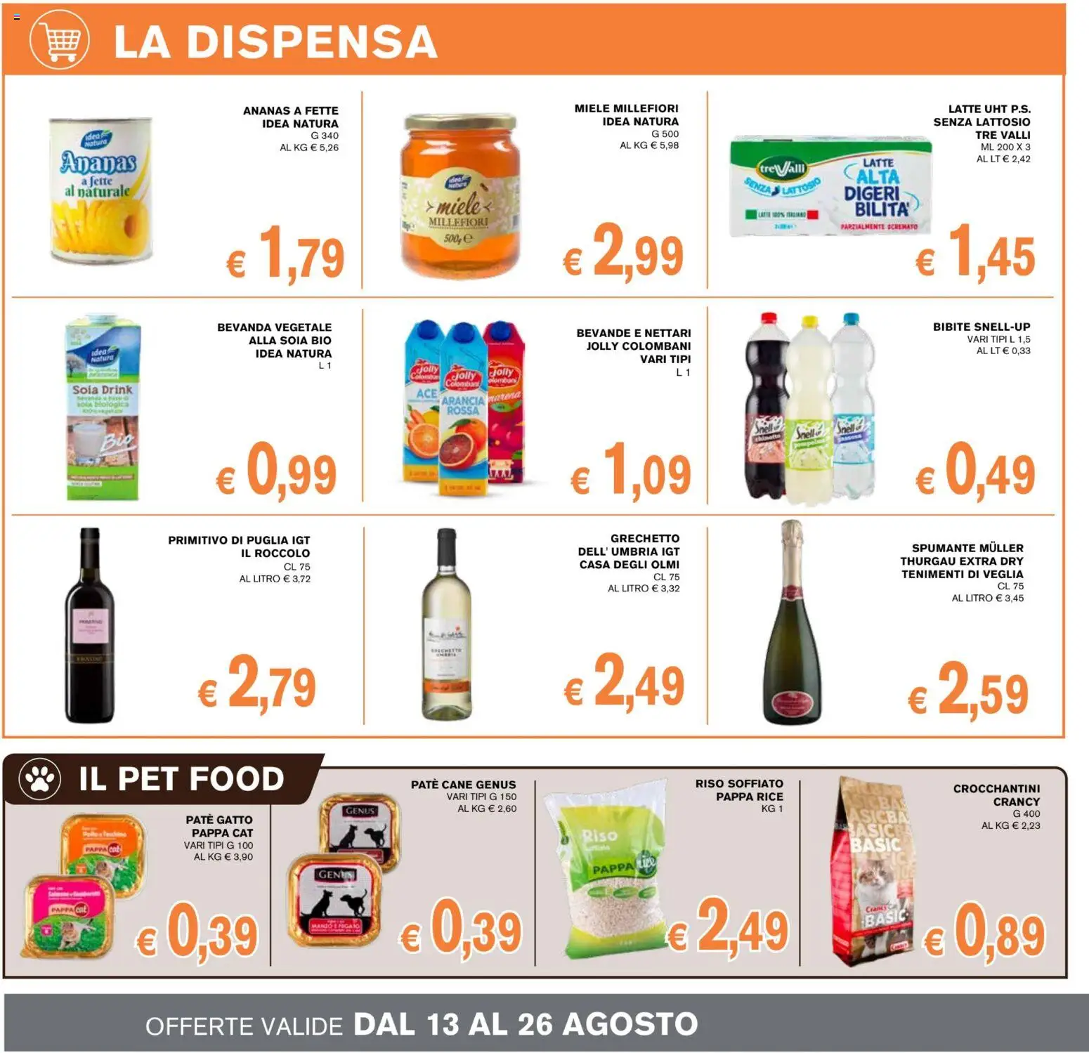 Volantino Coal del 13/08/2026 | Pagina: 10 | Prodotti: Paté, Ananas, Spumante, Bibite
