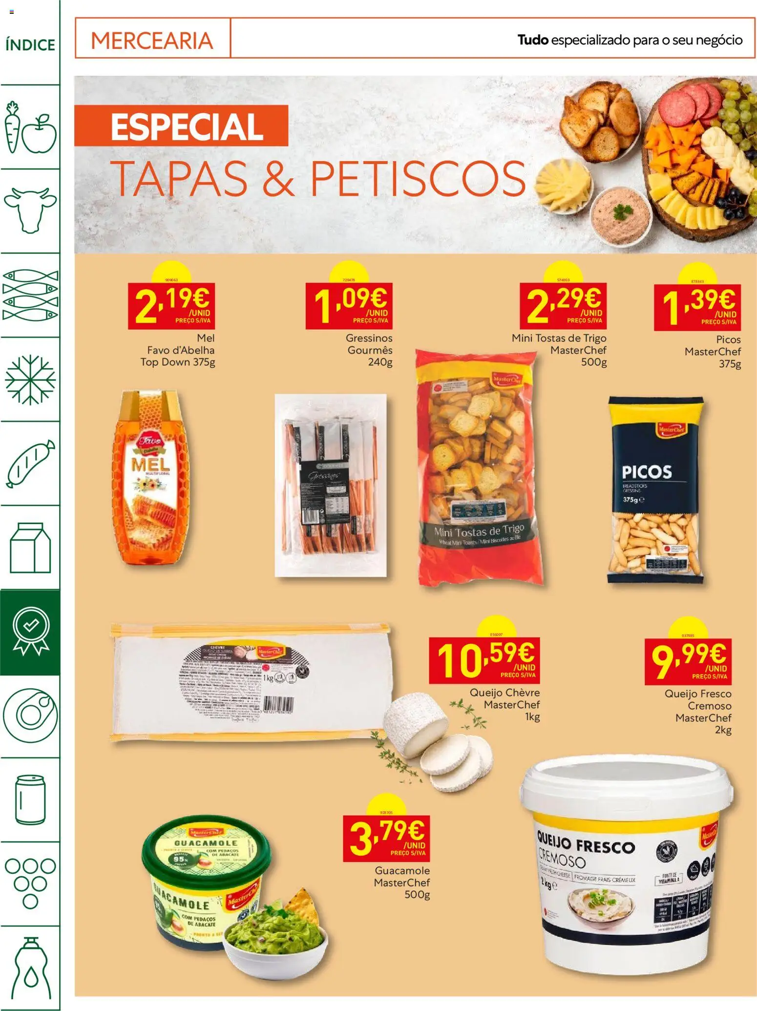 Recheio Horeca │ válido de 12.05.2026 | Página: 18 | Produtos: Top, Tostas, Queijo, Abacate