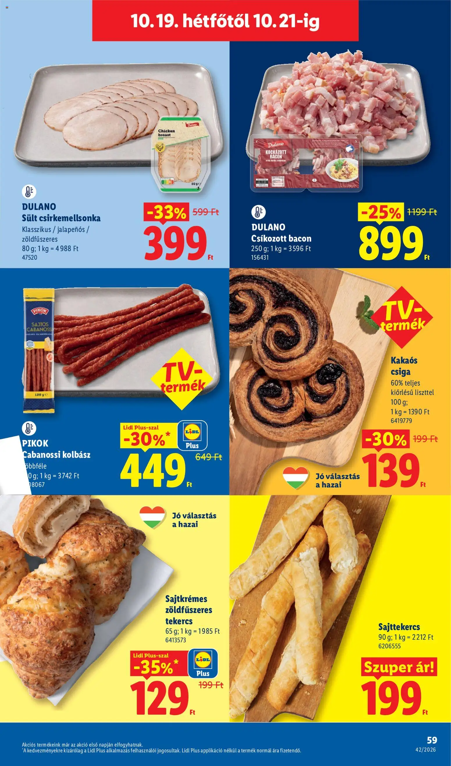 Lidl akciós ujság - amely érvényes a következő dátumtól: 2026.10.15. | Oldal: 59