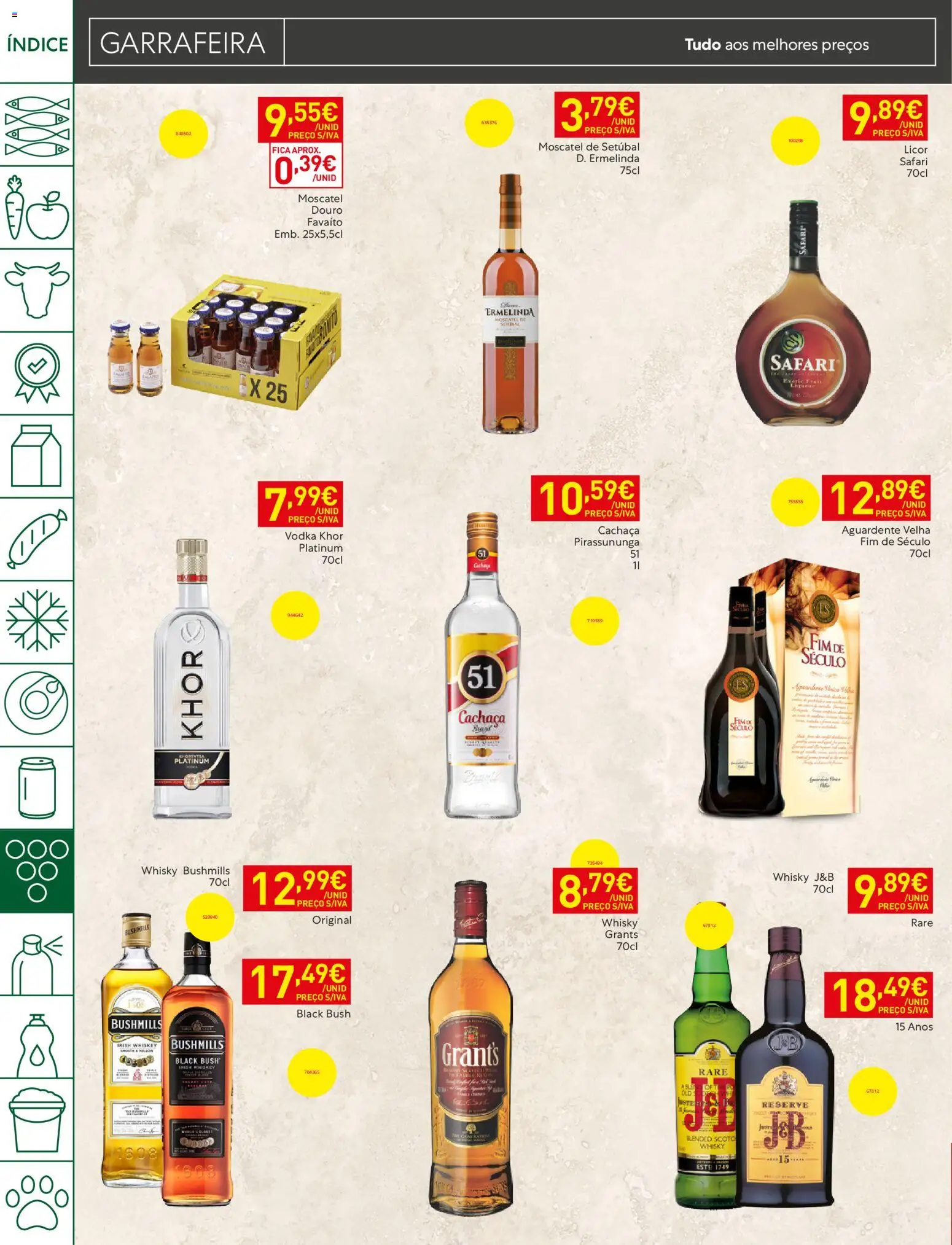 Recheio folheto Madeira │ válido de 21/07/2026 | Página: 28 | Produtos: Whisky, Cachaça, Licor, Vodka