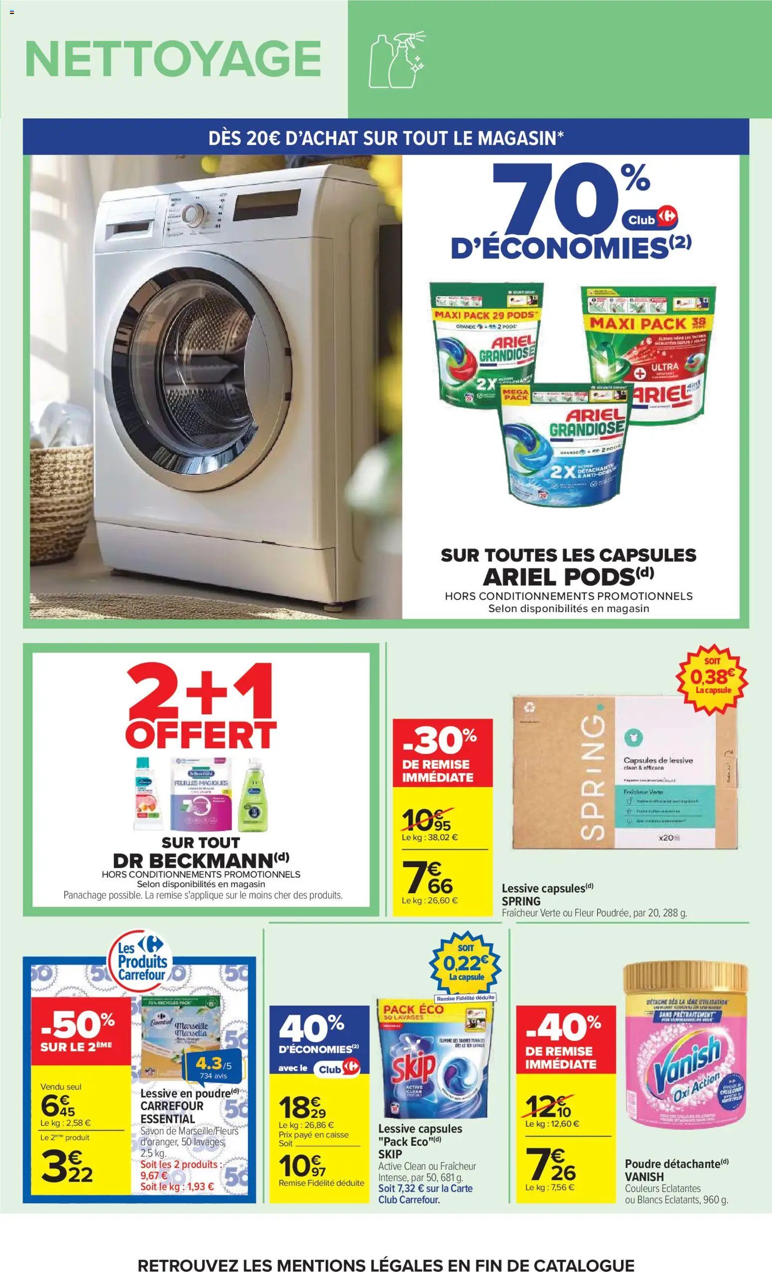 {H1} | Page: 55 | Produits: Ariel, Capsules de lessive, Poudre, Détergent