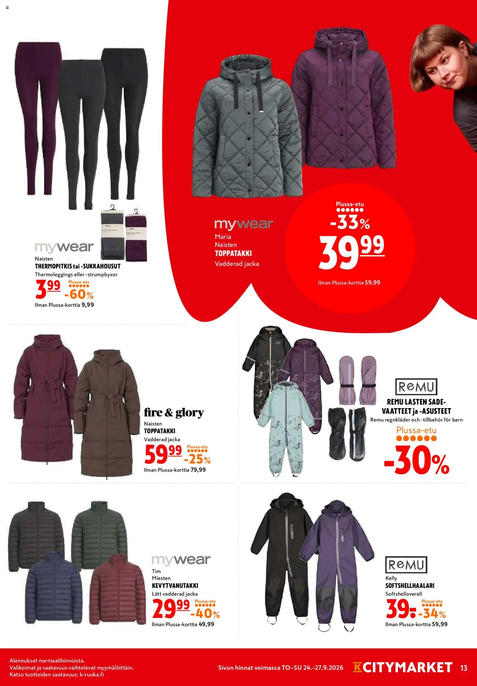 K-Citymarket tarjoukset – voimassa 24/09/2026 alkaen | Sivu: 13