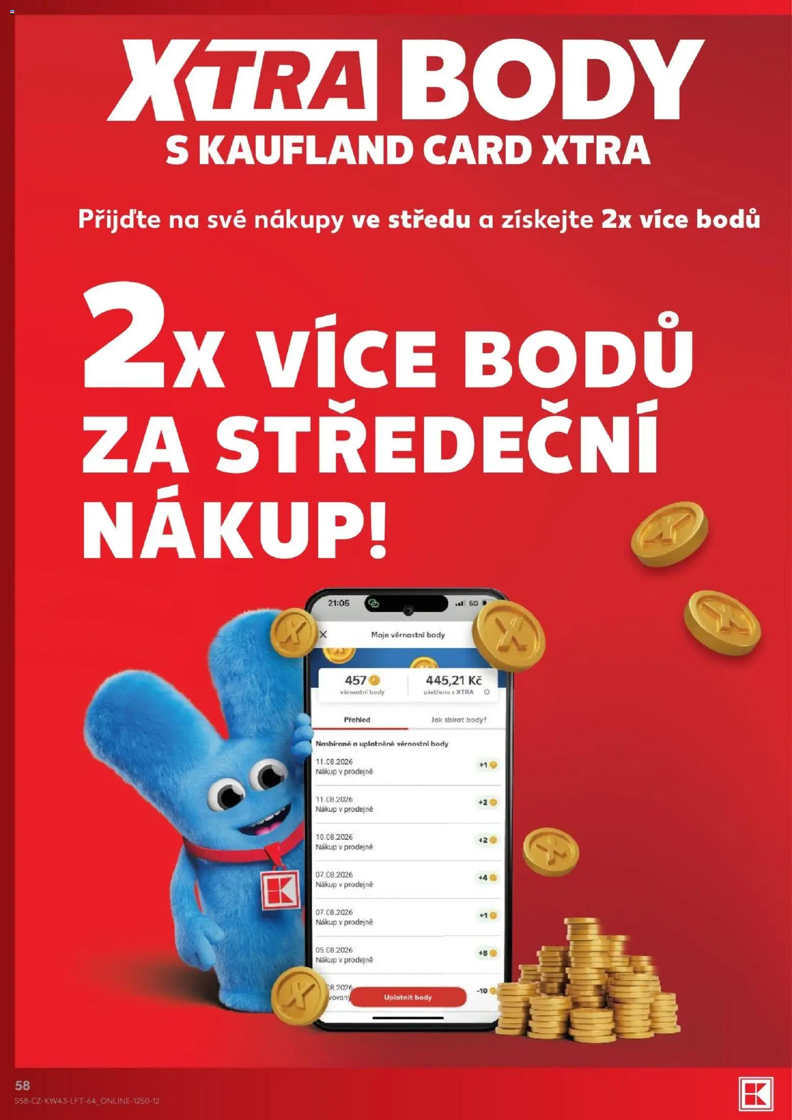 Kaufland leták - Plzeň od 21.10.2026 | Strana: 58 | Produkty: Body