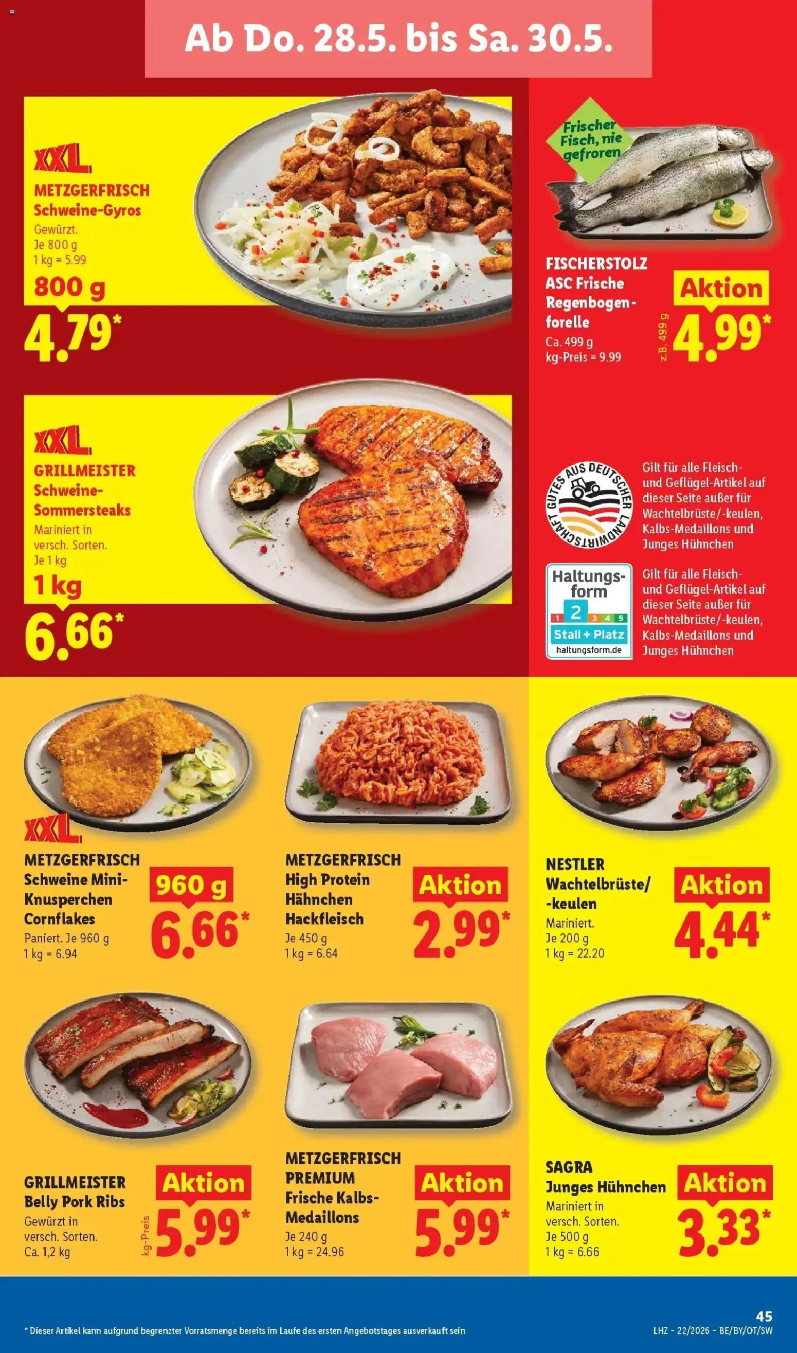 Lidl Prospekt Hof-innenstadt – gültig ab 26.05.2026 | Seite: 63 | Produkte: Hahnchen, Fleisch, Hackfleisch