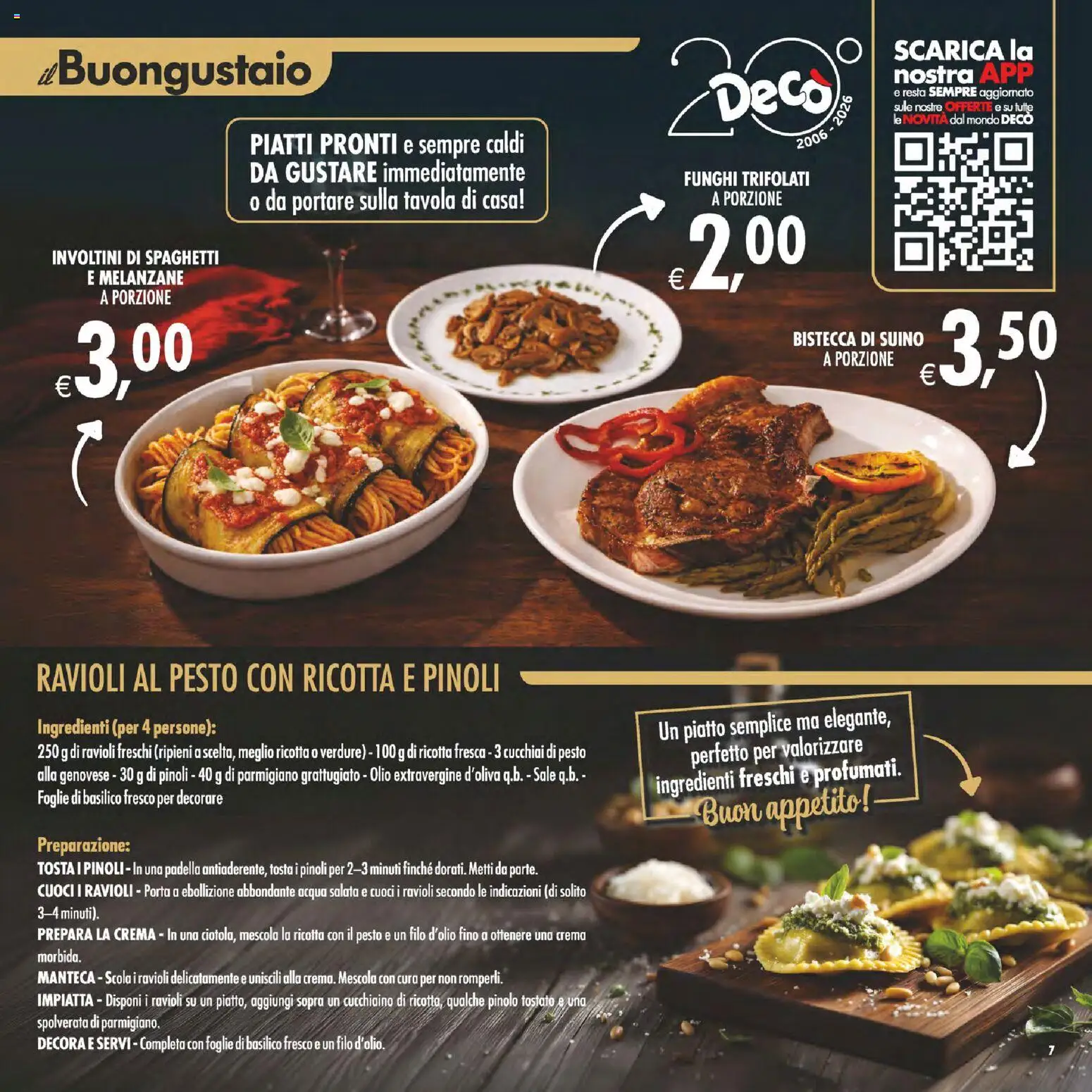 Volantino Decò del 28.04.2026 | Pagina: 7 | Prodotti: Ravioli, Ricotta, Piatto, Parmigiano