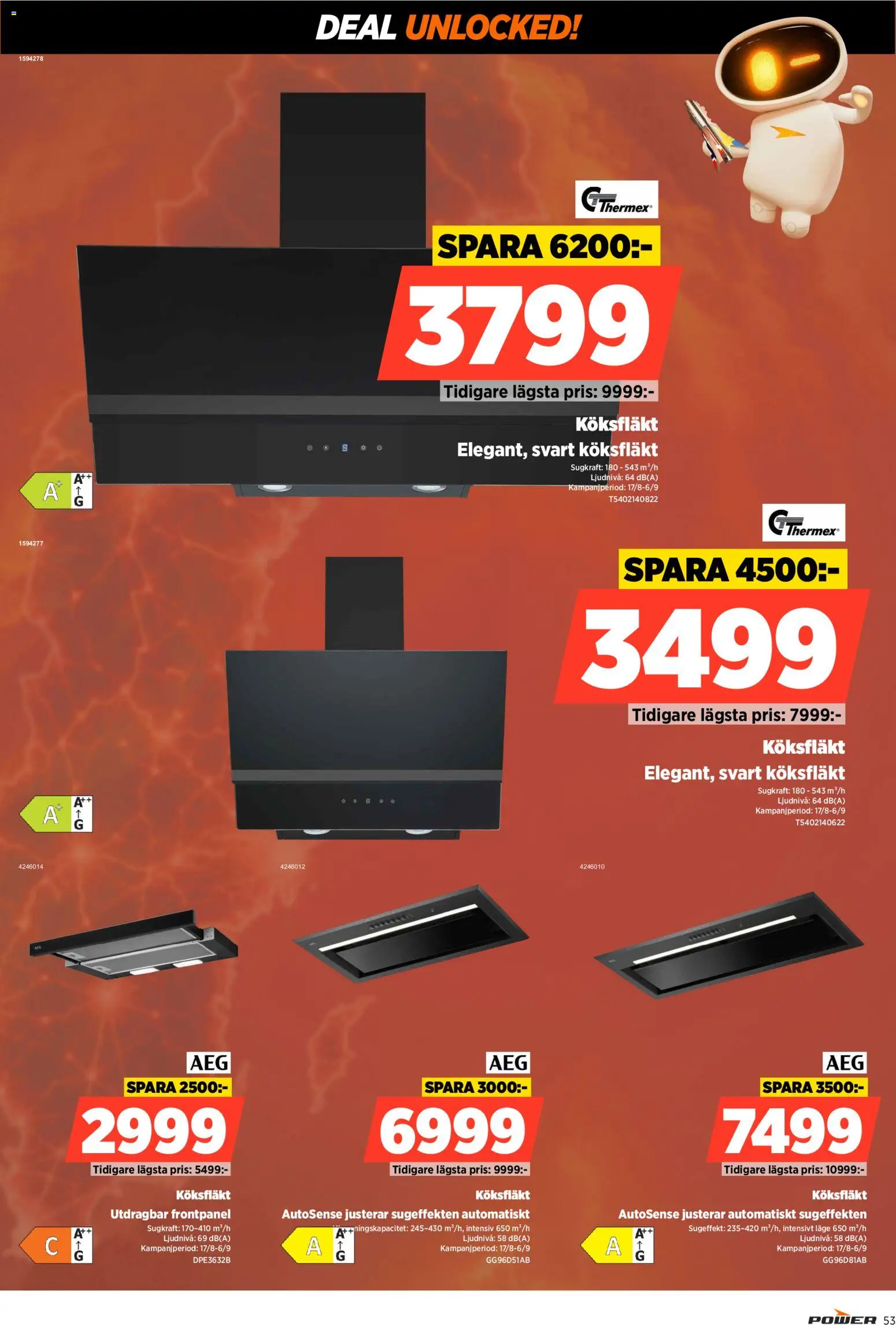 Power reklamblad aktuell från 31/08/2026 | Sida: 53 | Produkter: Köksfläkt