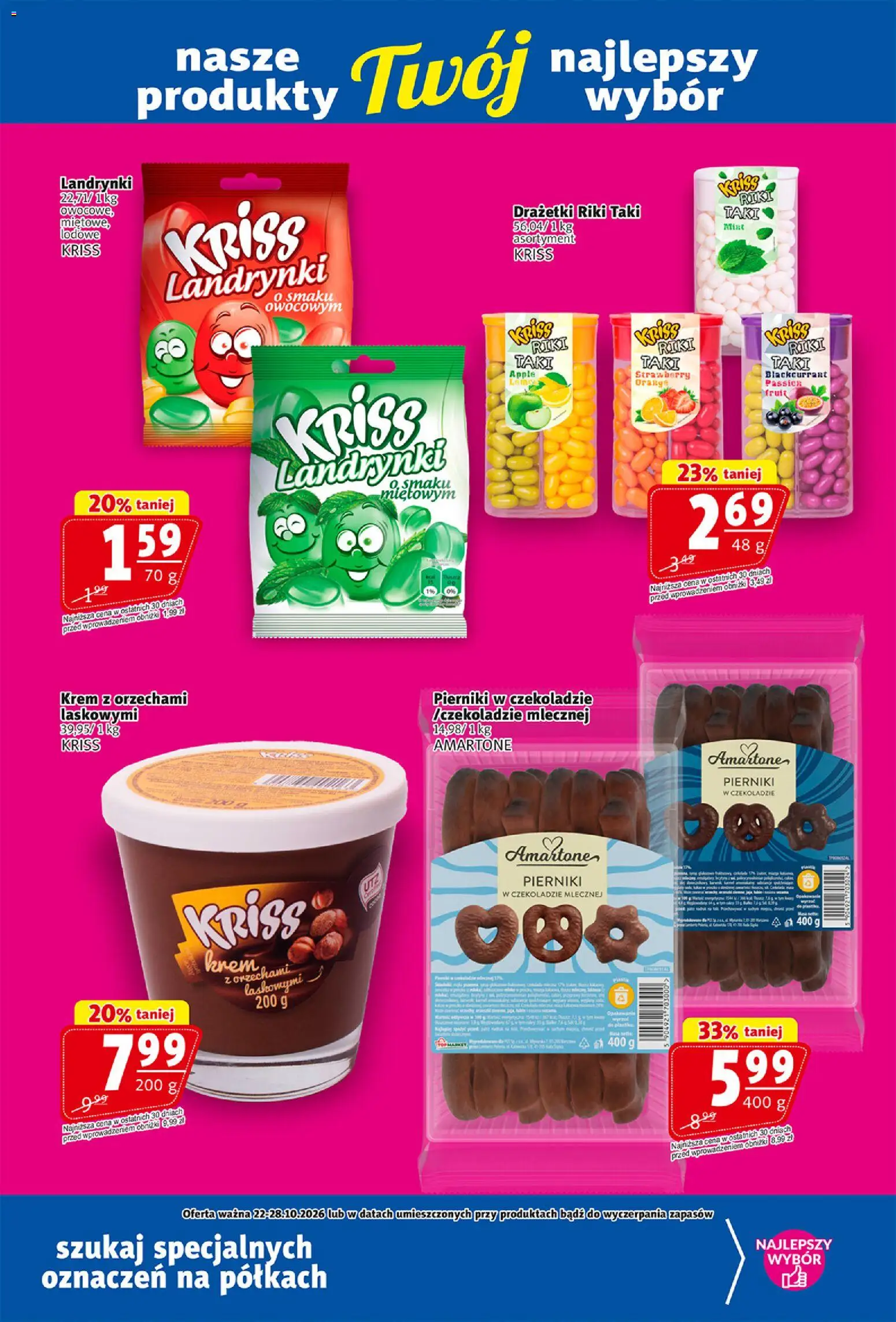 Prim Market gazetka od 22.10.2026 | Strona: 17 | Produkty: Pierniki, Pierniki w czekoladzie, Krem