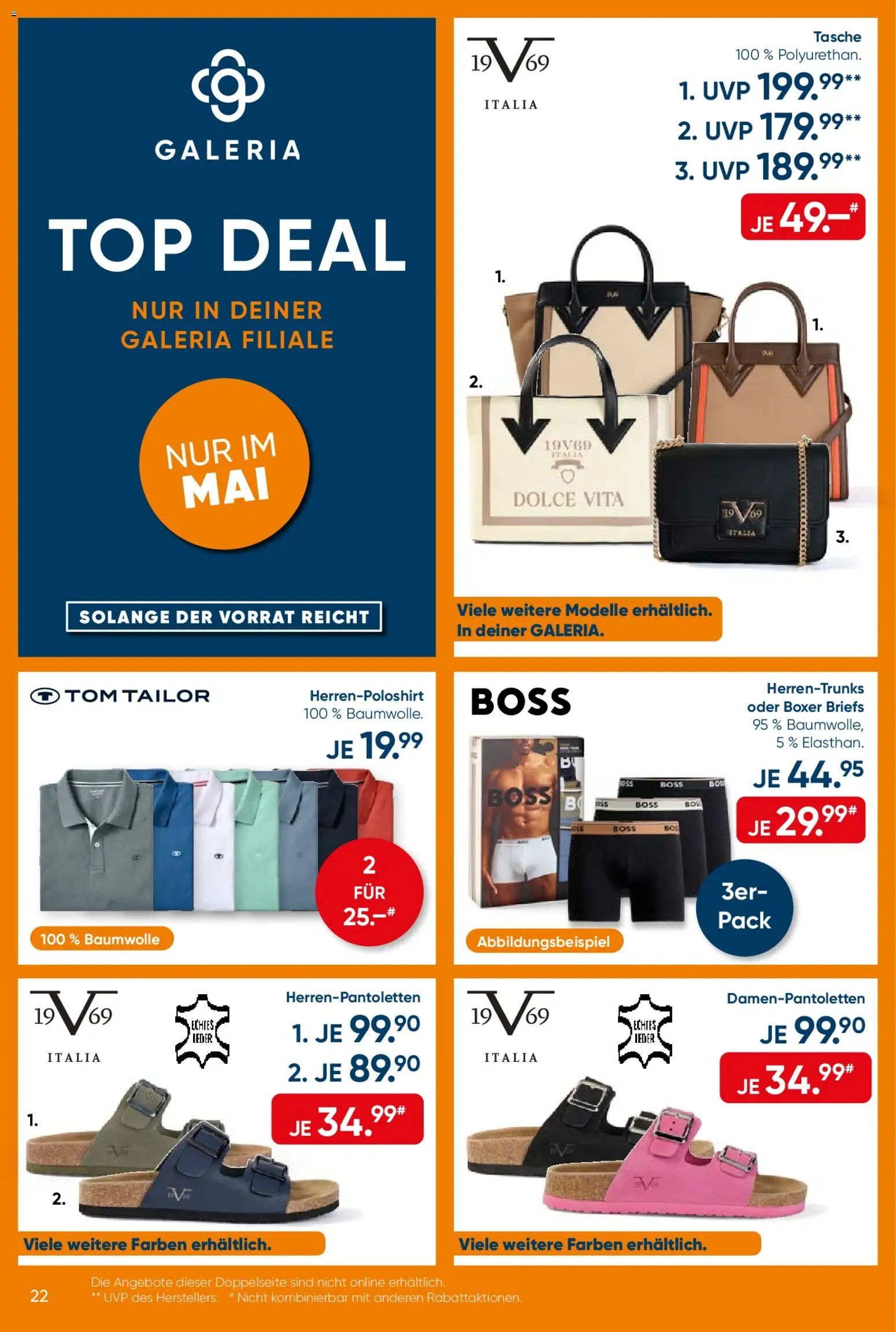 Galeria Karstadt Kaufhof Prospekt 	 – gültig ab 11.05.2026 | Seite: 22 | Produkte: Top, Tasche, Boxer