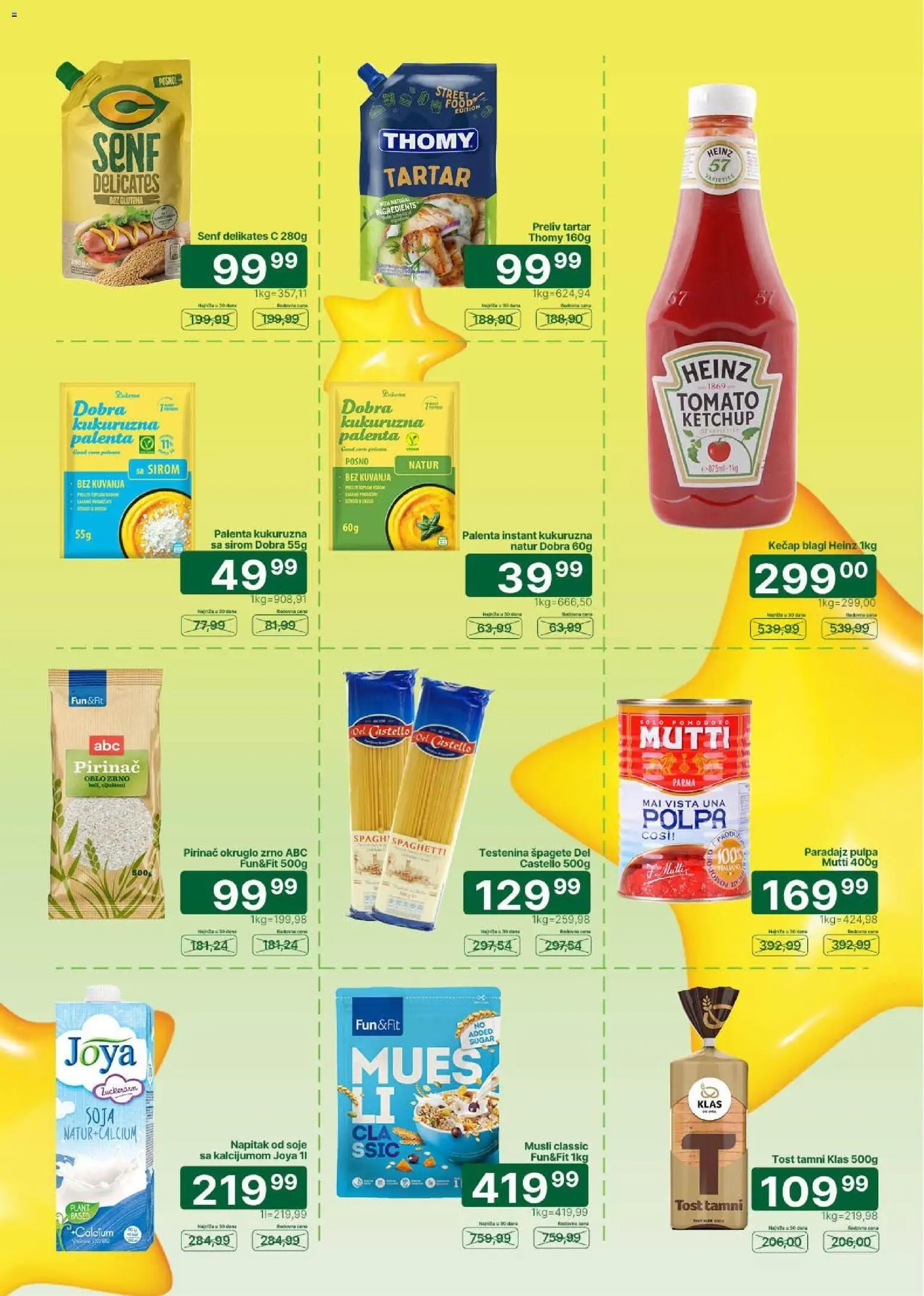 Univerexport katalog - važi od 01.10.2026 | Strana: 5 | Proizvode: Kečap, Palenta, Senf, Musli