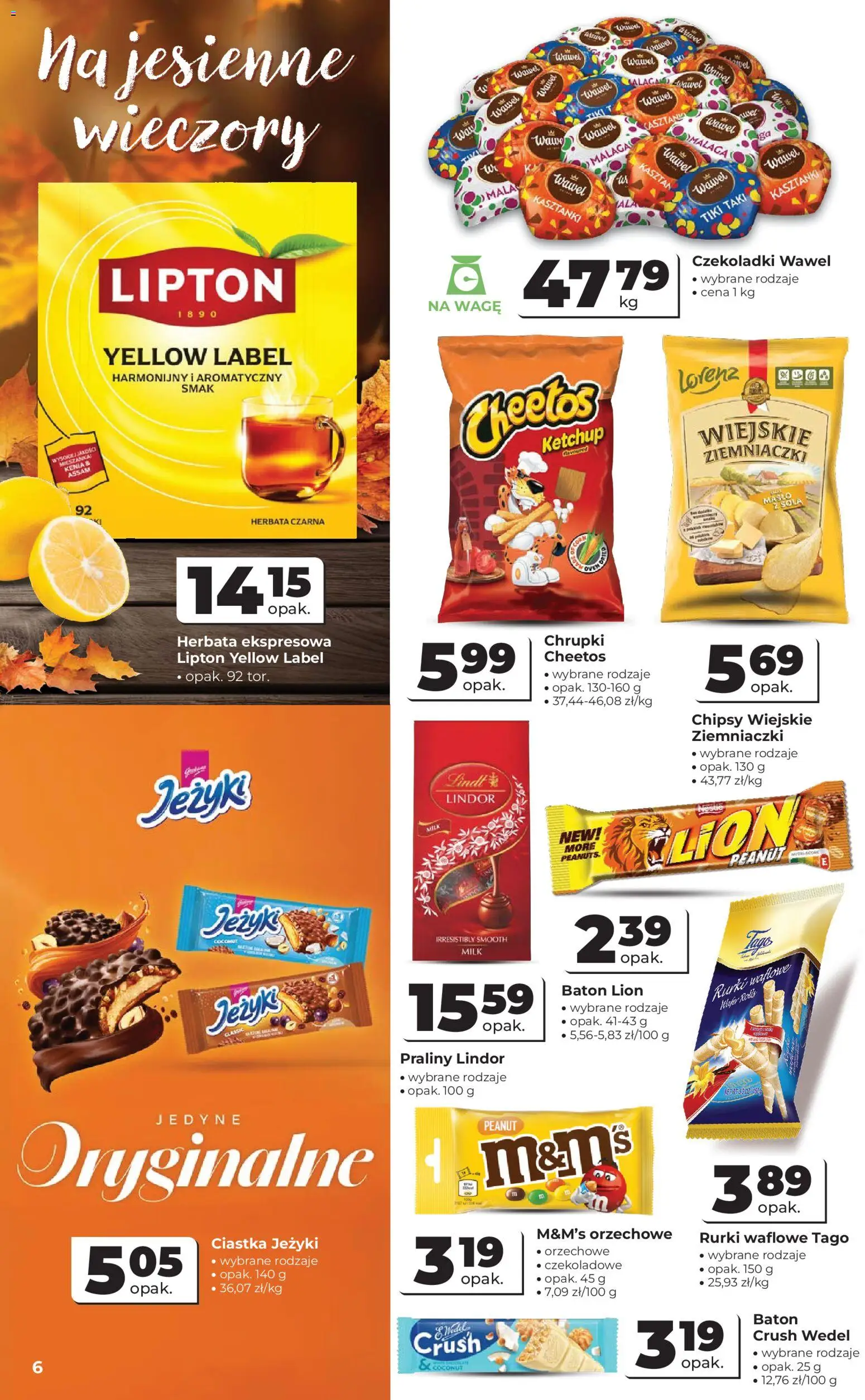 Odido gazetka od 16.09.2026 | Strona: 6 | Produkty: Ketchup, M&M's, Ciastka, Rurki waflowe