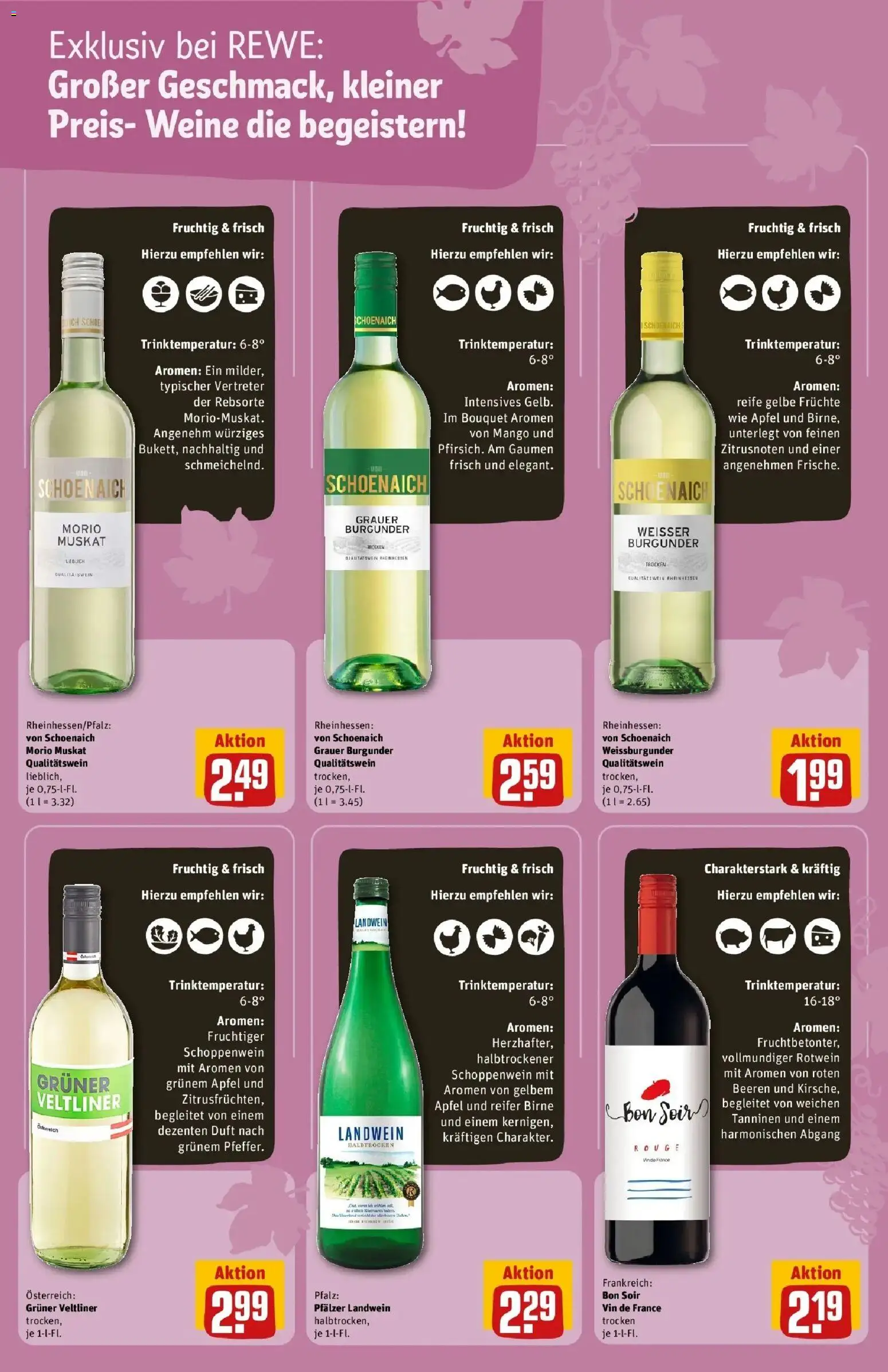 REWE Prospekt ab 17.08.2026 zum Blättern » Angebote | Seite: 20 | Produkte: Rotwein, Äpfel, Rouge, Birne