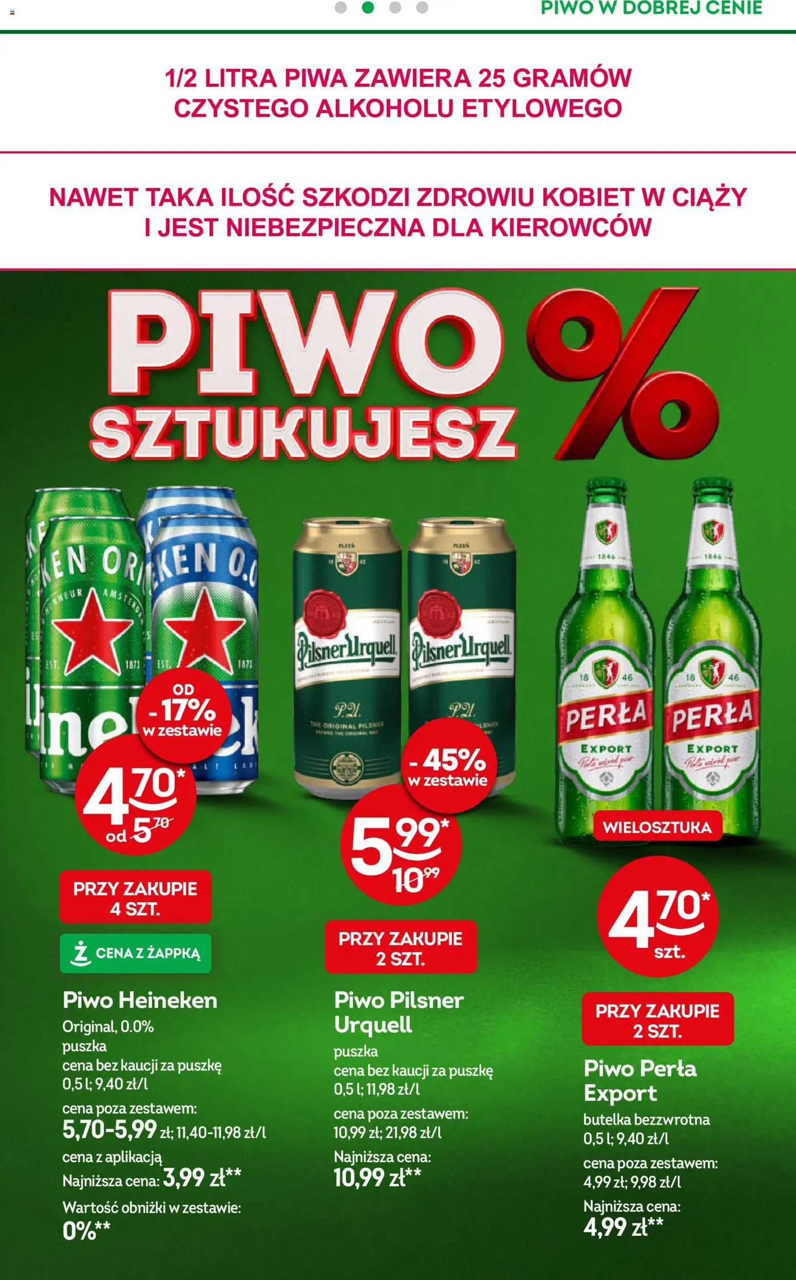 Żabka gazetka od 21.10.2026 | Strona: 39 | Produkty: Piwo Heineken, Piwo perła, Piwo, Heineken
